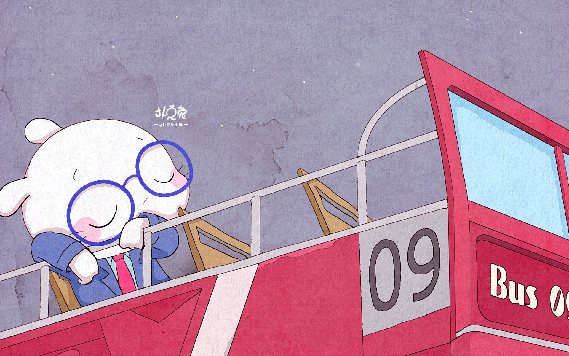 卡通,手绘,扑克兔