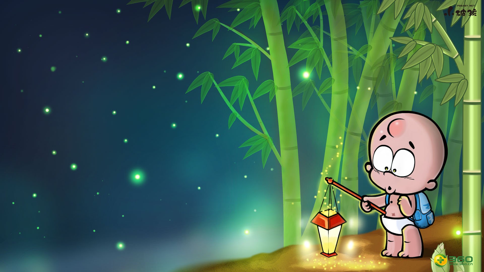 动漫卡通,手绘,小破孩,青年节,节日