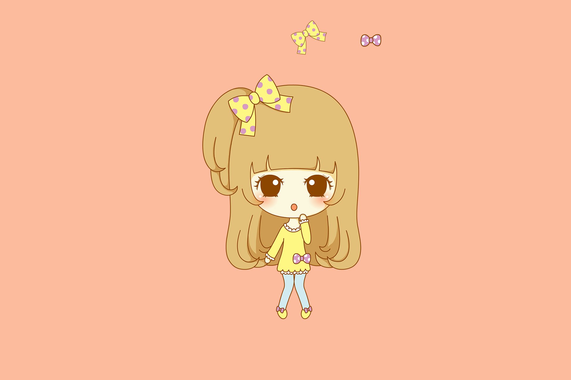 鬼鬼,鬼小妞,可爱,手绘,卡通,女孩,清新