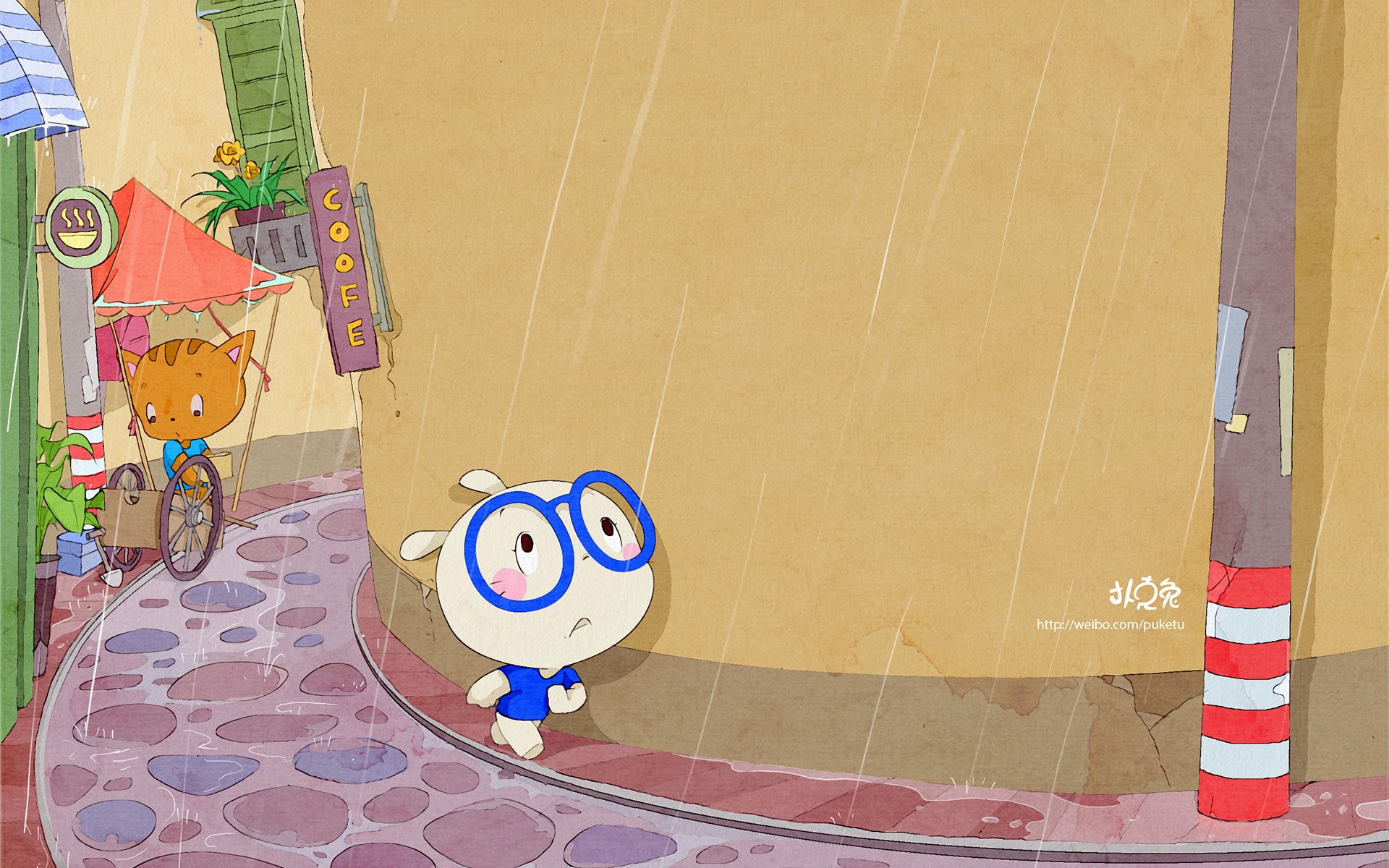 卡通,手绘,扑克兔