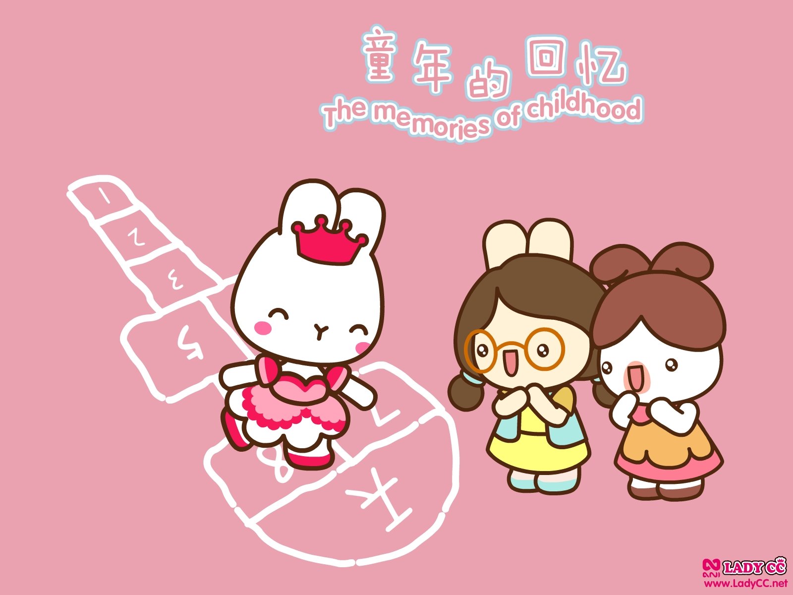 卡通,手绘,LADYCC,公主茜茜,兔子