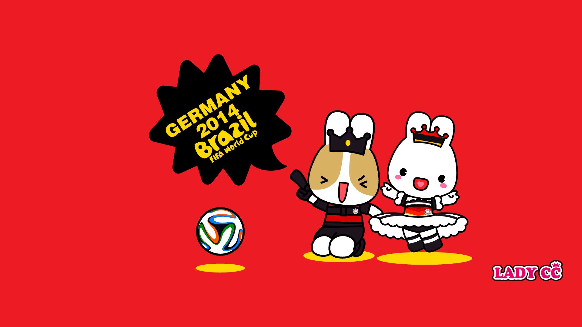 茜茜公主,世界杯,卡通,兔子,LADY,CC,LADYCC