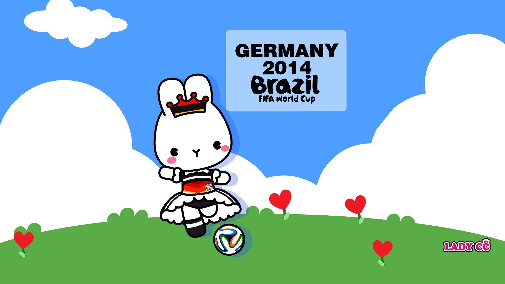 茜茜公主,世界杯,卡通,兔子,LADY,CC,LADYCC