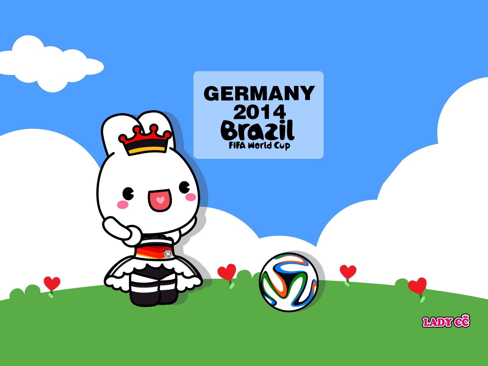 茜茜公主,世界杯,卡通,兔子,LADY,CC,LADYCC