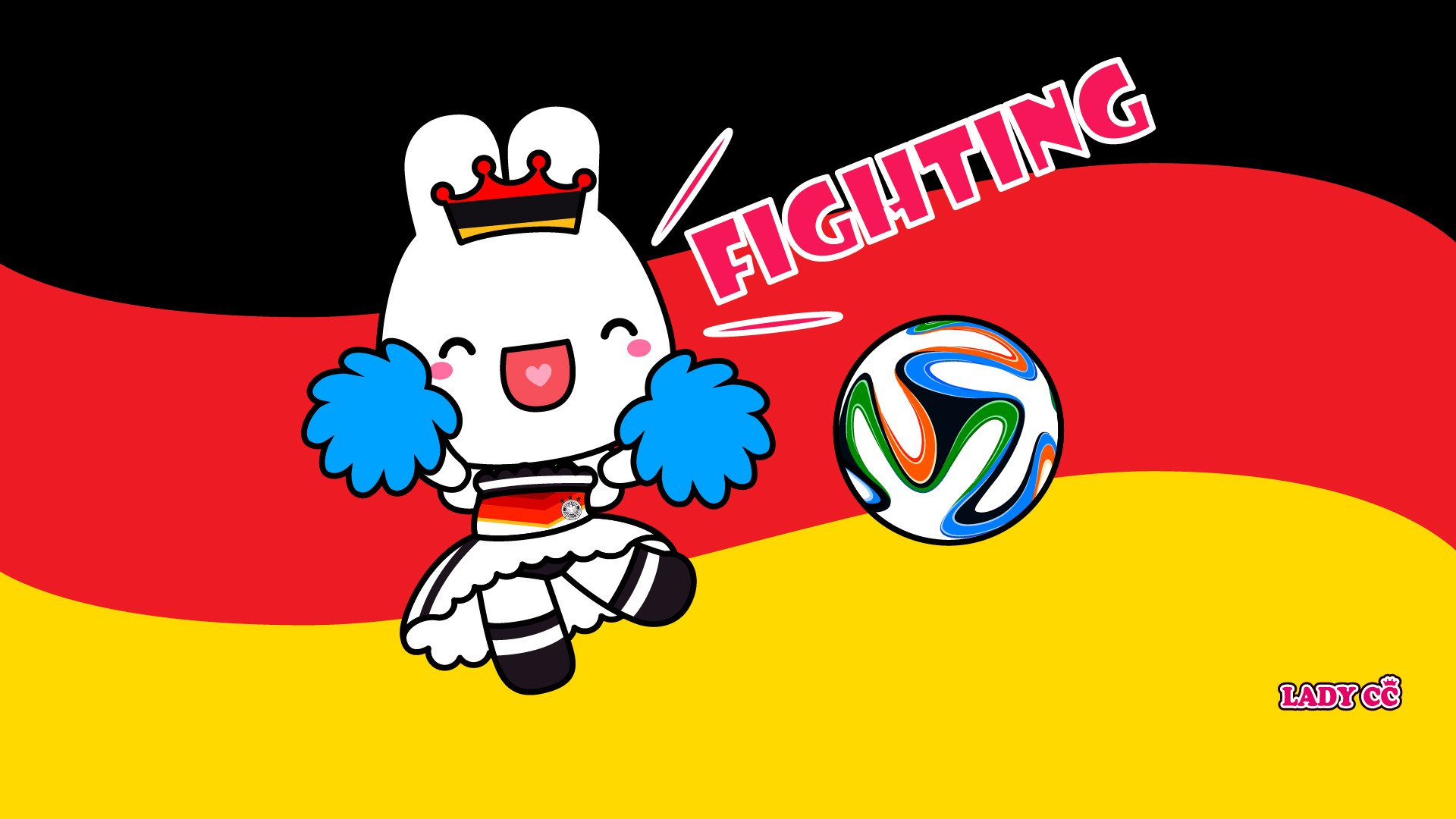 茜茜公主,世界杯,卡通,兔子,LADY,CC,LADYCC