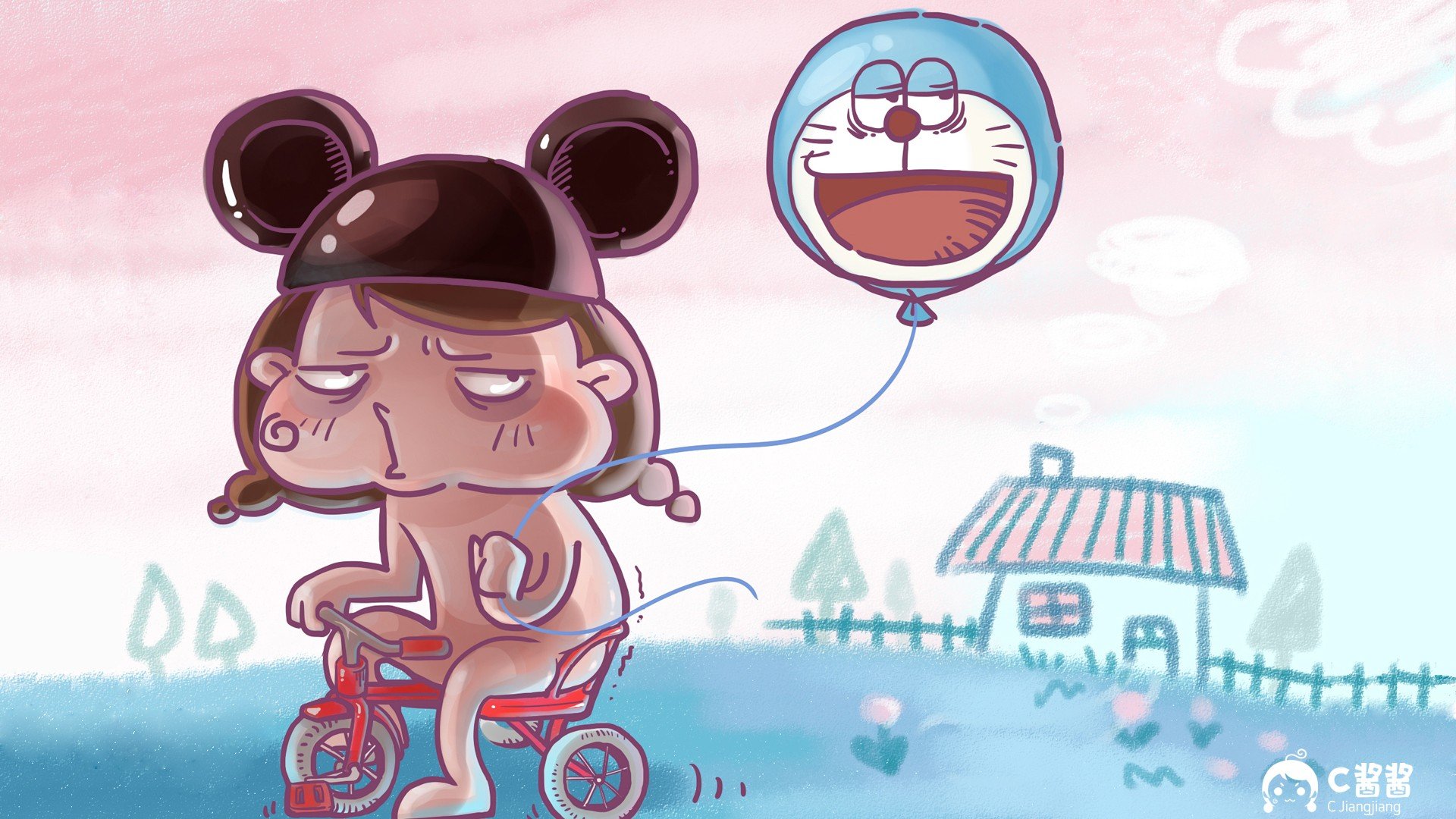 动漫,手绘,机器猫,童年,回忆,蓝胖子,可爱