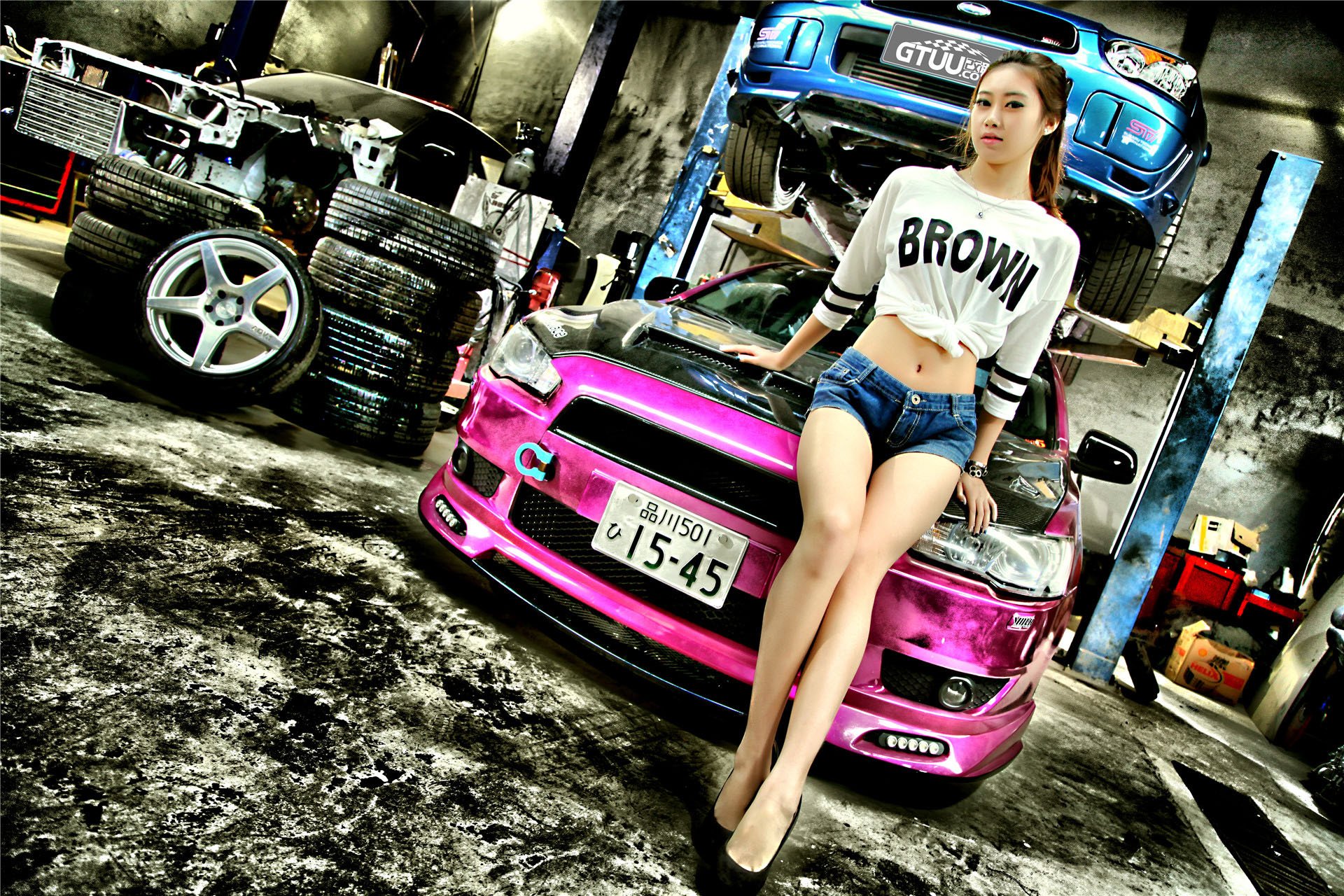 美女,改联网,车模,三菱翼神,吴兆婷