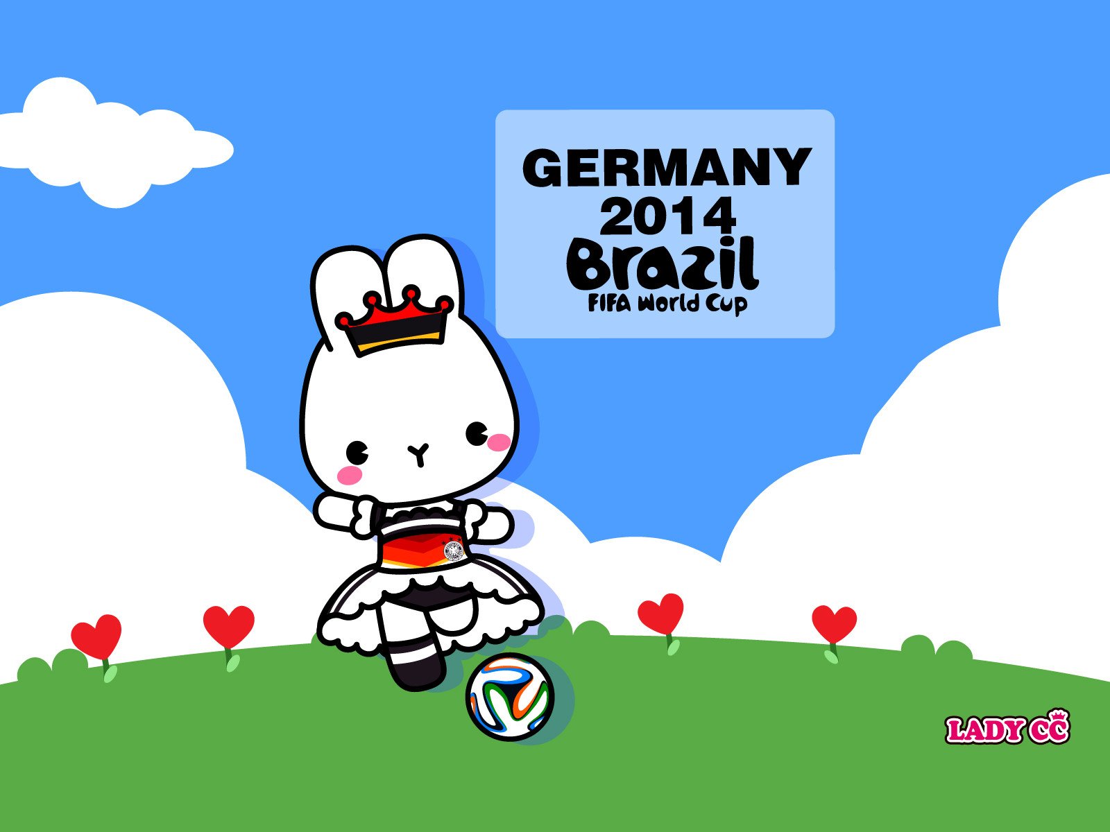 茜茜公主,世界杯,卡通,兔子,LADY,CC,LADYCC