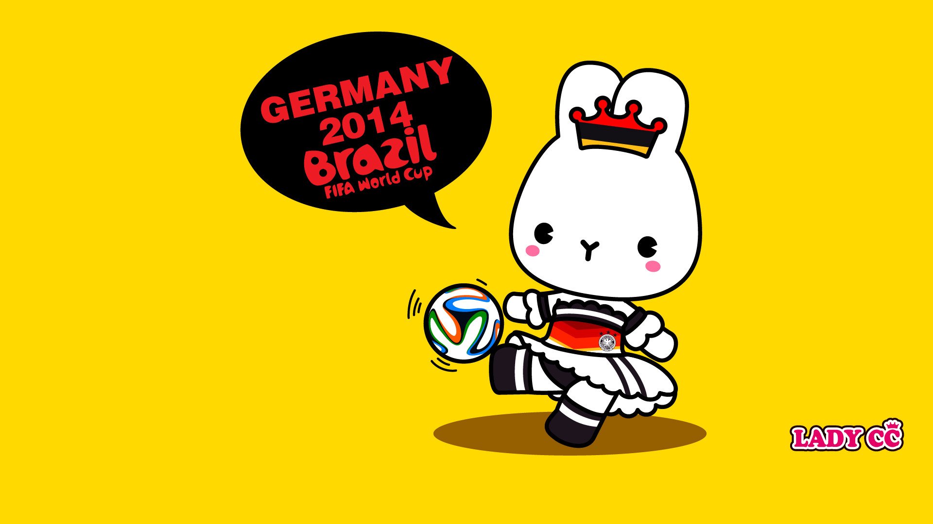 茜茜公主,世界杯,卡通,兔子,LADY,CC,LADYCC