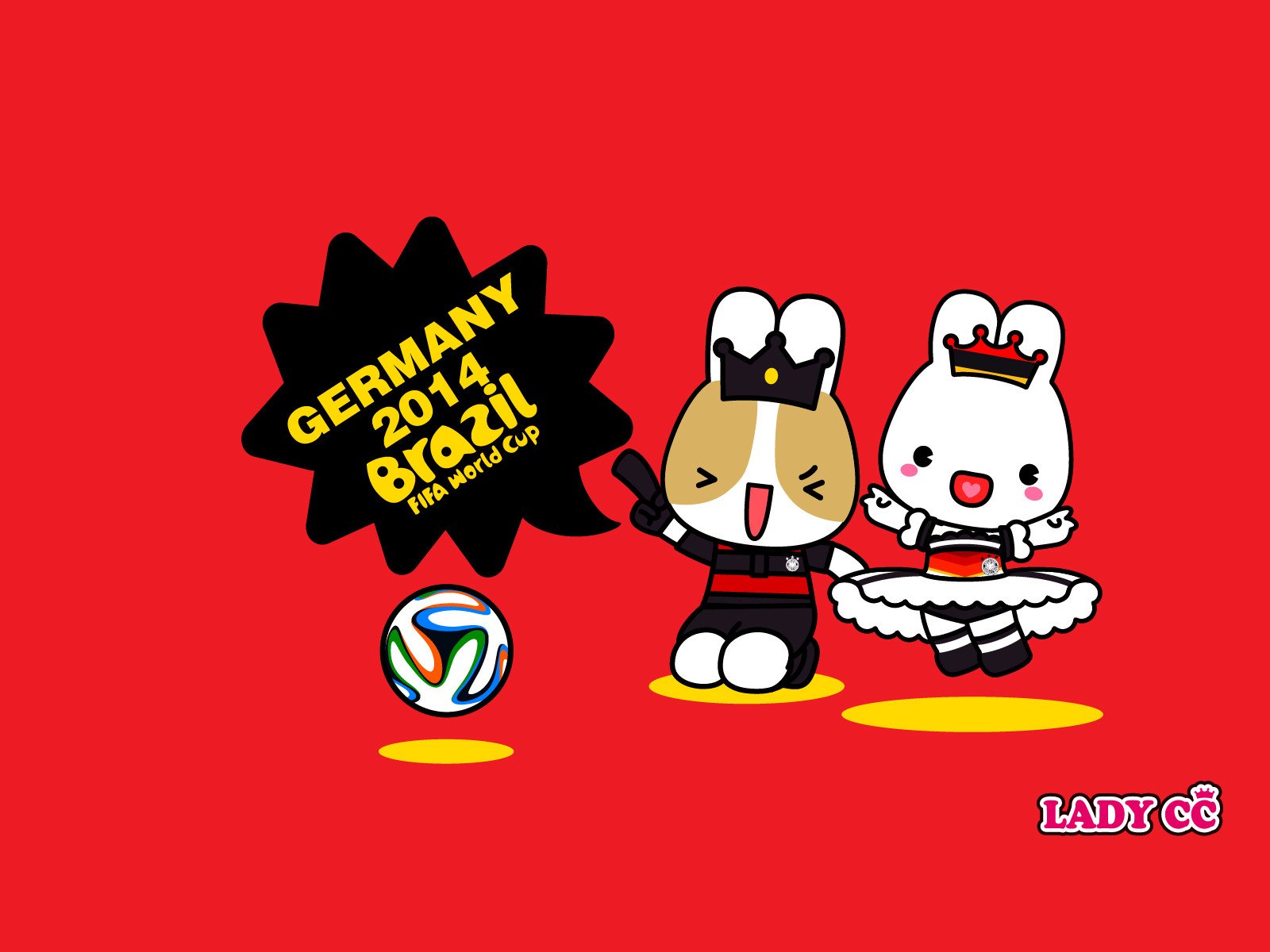 茜茜公主,世界杯,卡通,兔子,LADY,CC,LADYCC