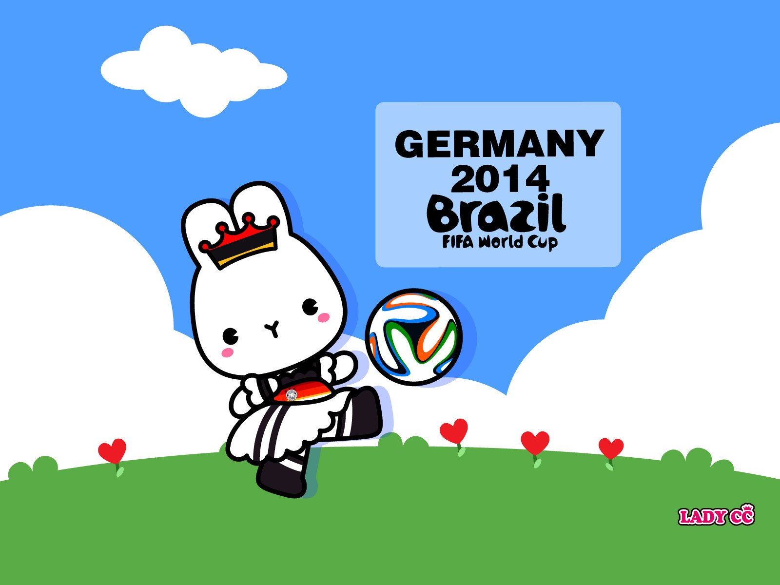 茜茜公主,世界杯,卡通,兔子,LADY,CC,LADYCC