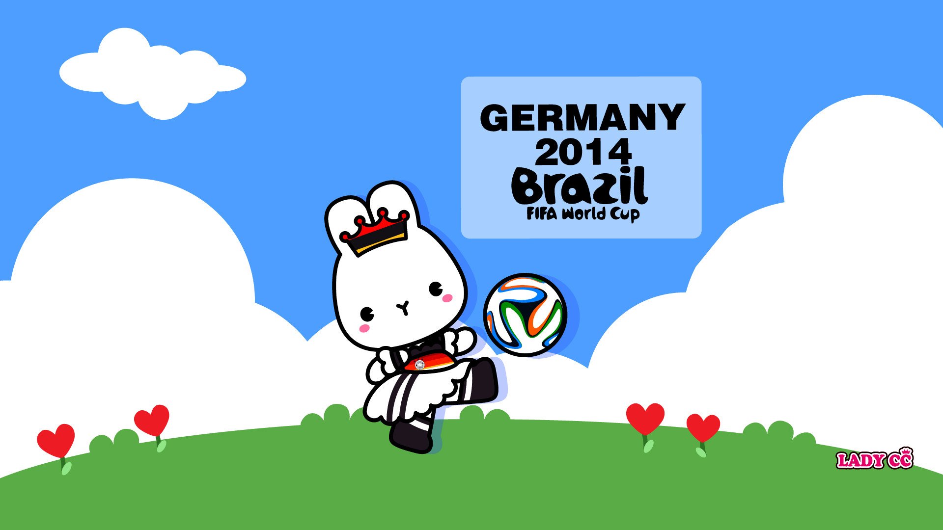 茜茜公主,世界杯,卡通,兔子,LADY,CC,LADYCC