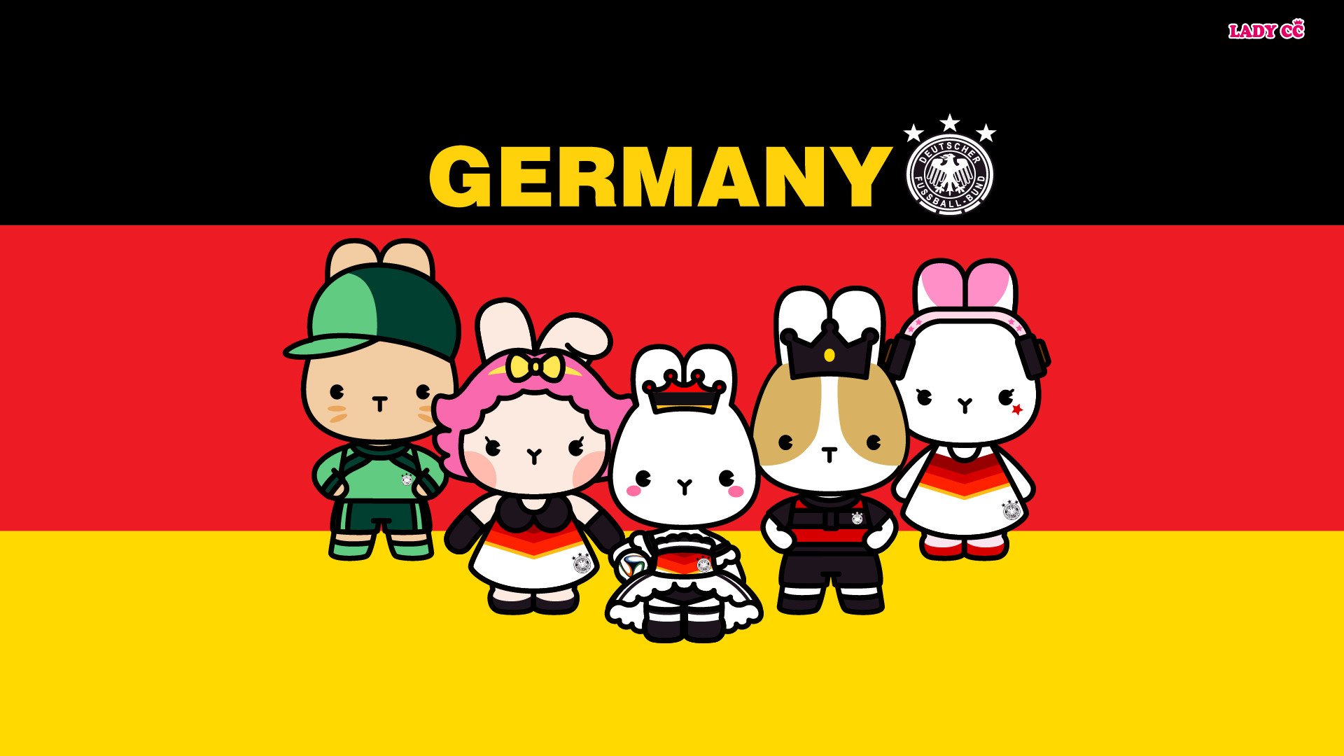 茜茜公主,世界杯,卡通,兔子,LADY,CC,LADYCC