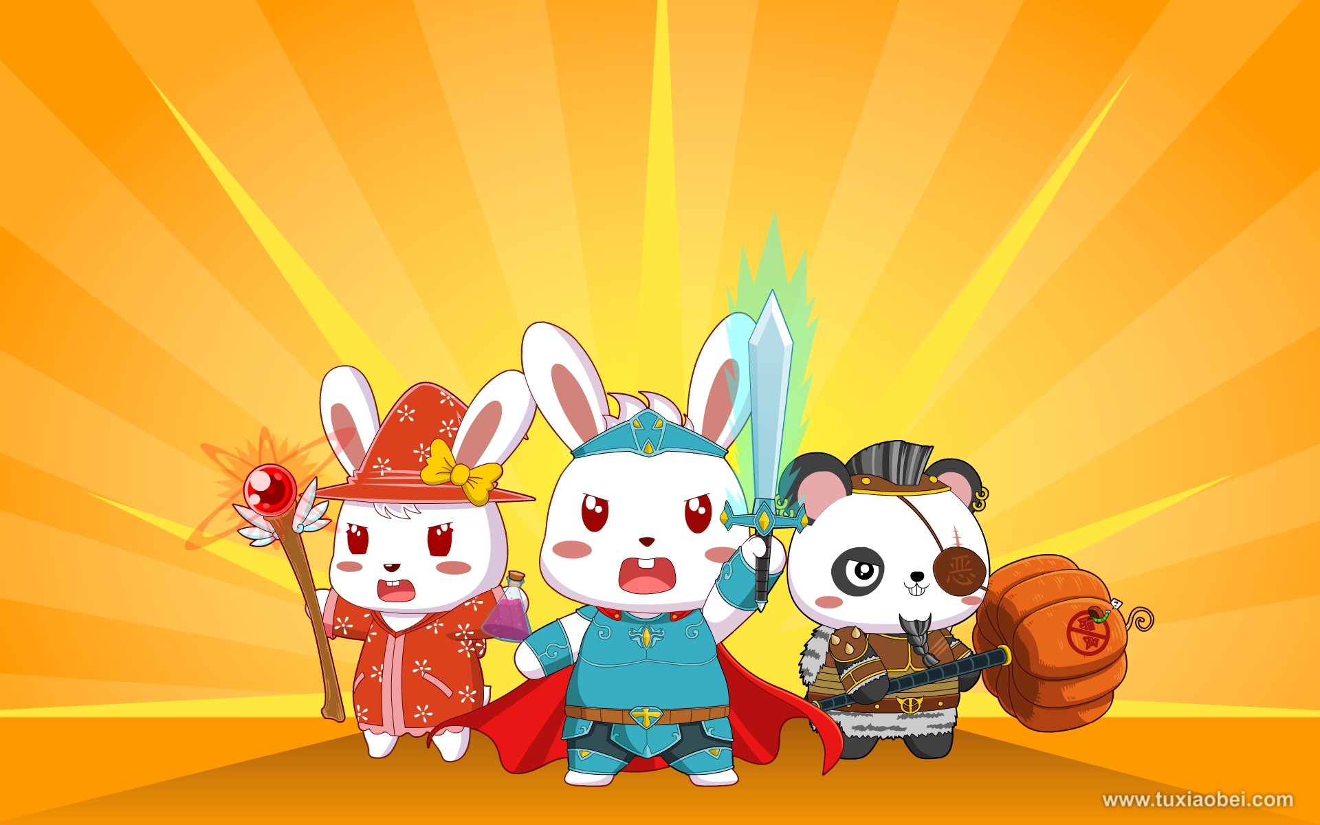 动漫,手绘,兔小贝