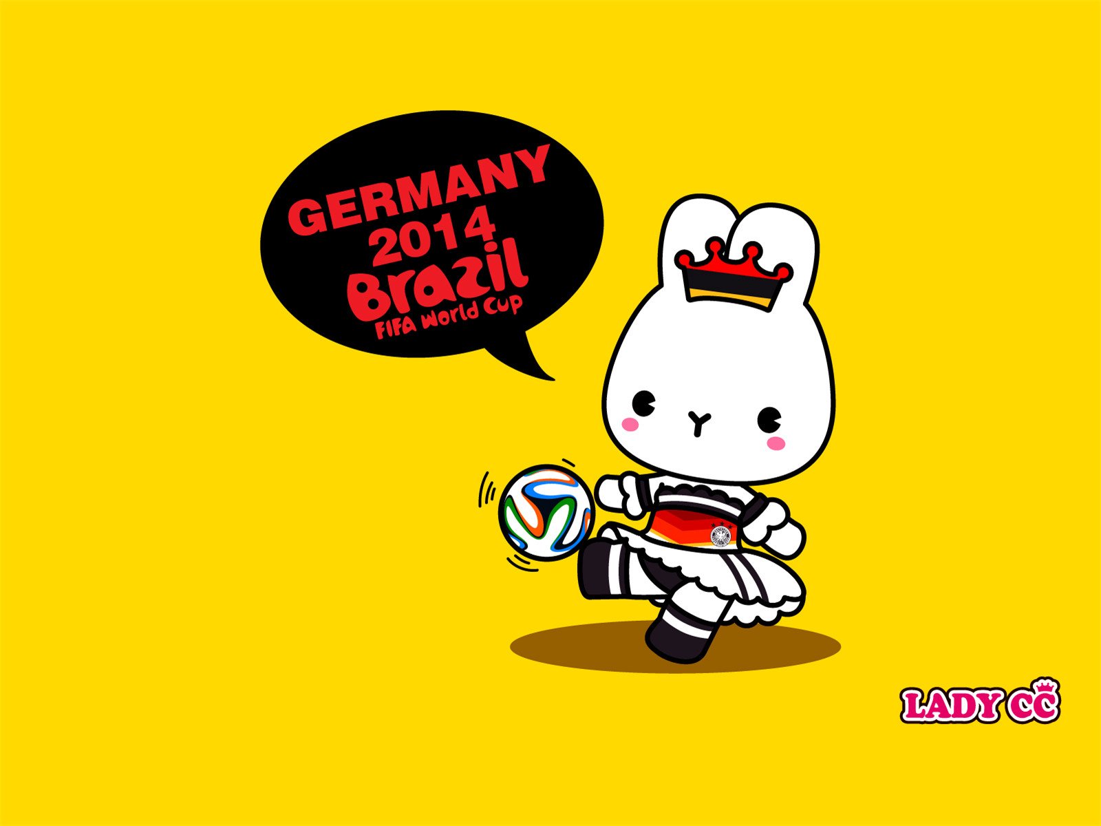 茜茜公主,世界杯,卡通,兔子,LADY,CC,LADYCC