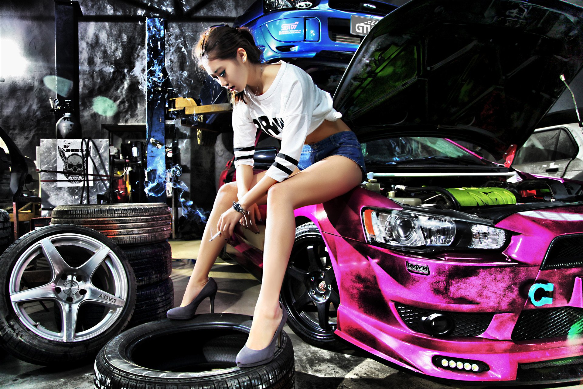 美女,改联网,车模,三菱翼神,吴兆婷