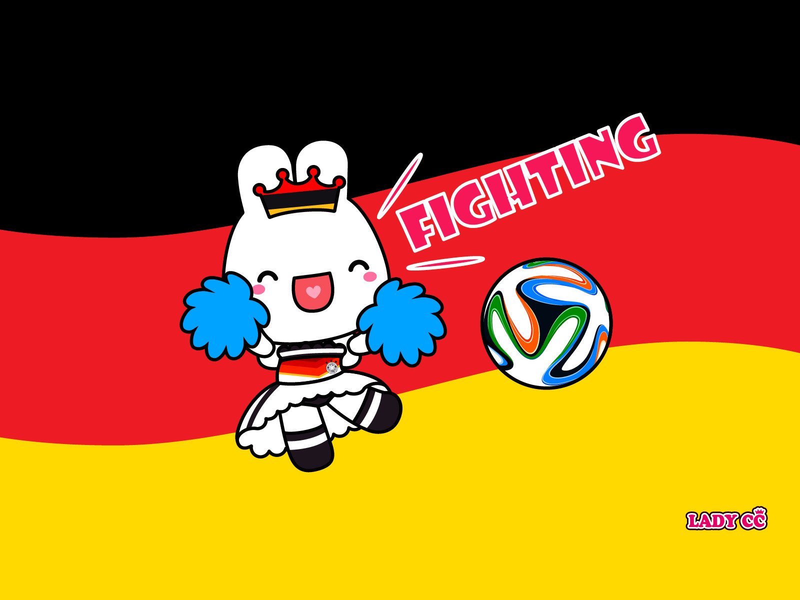 茜茜公主,世界杯,卡通,兔子,LADY,CC,LADYCC