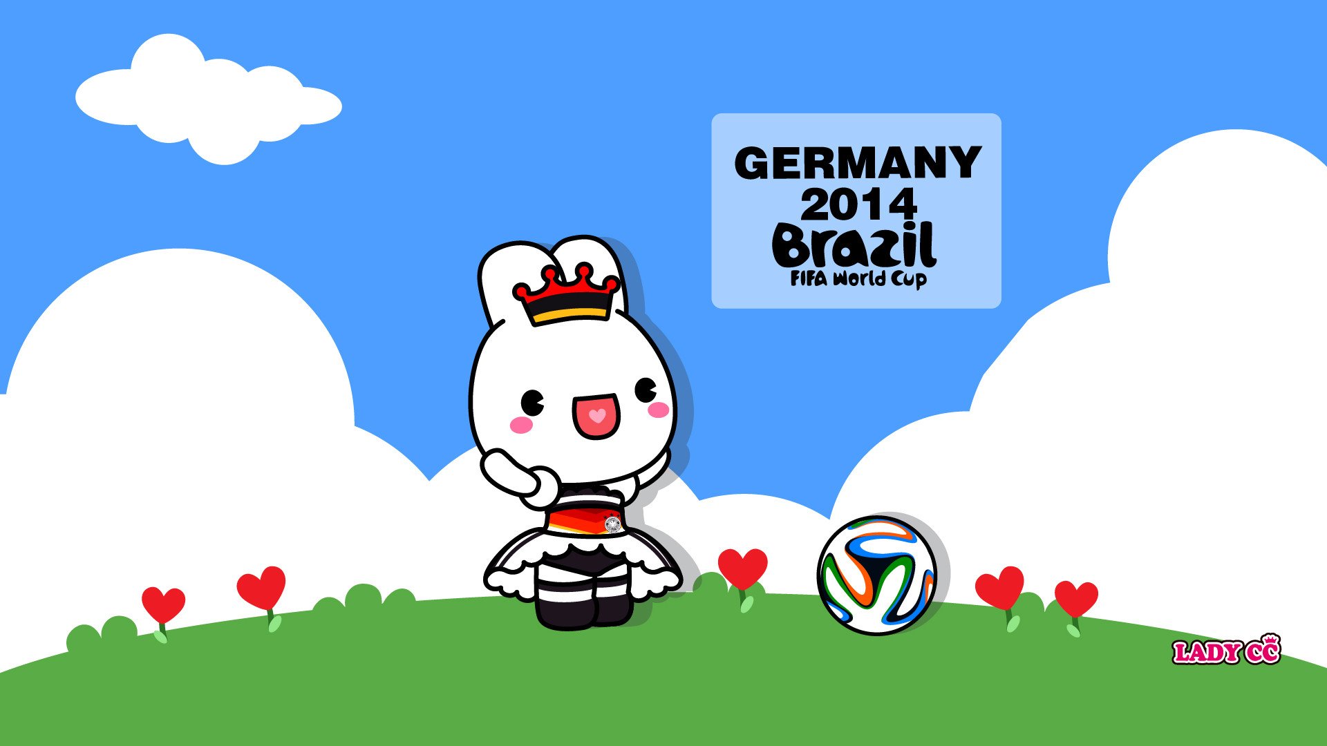 茜茜公主,世界杯,卡通,兔子,LADY,CC,LADYCC