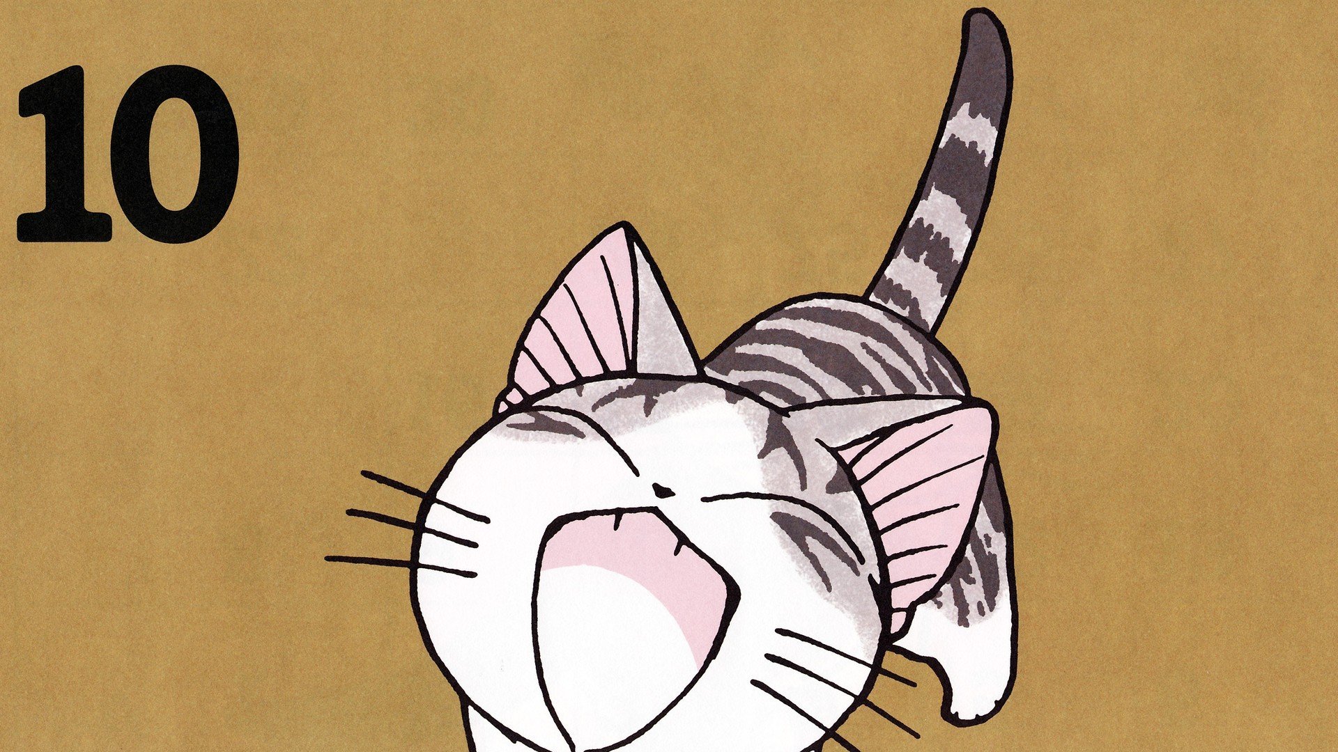 手绘,可爱,起司猫