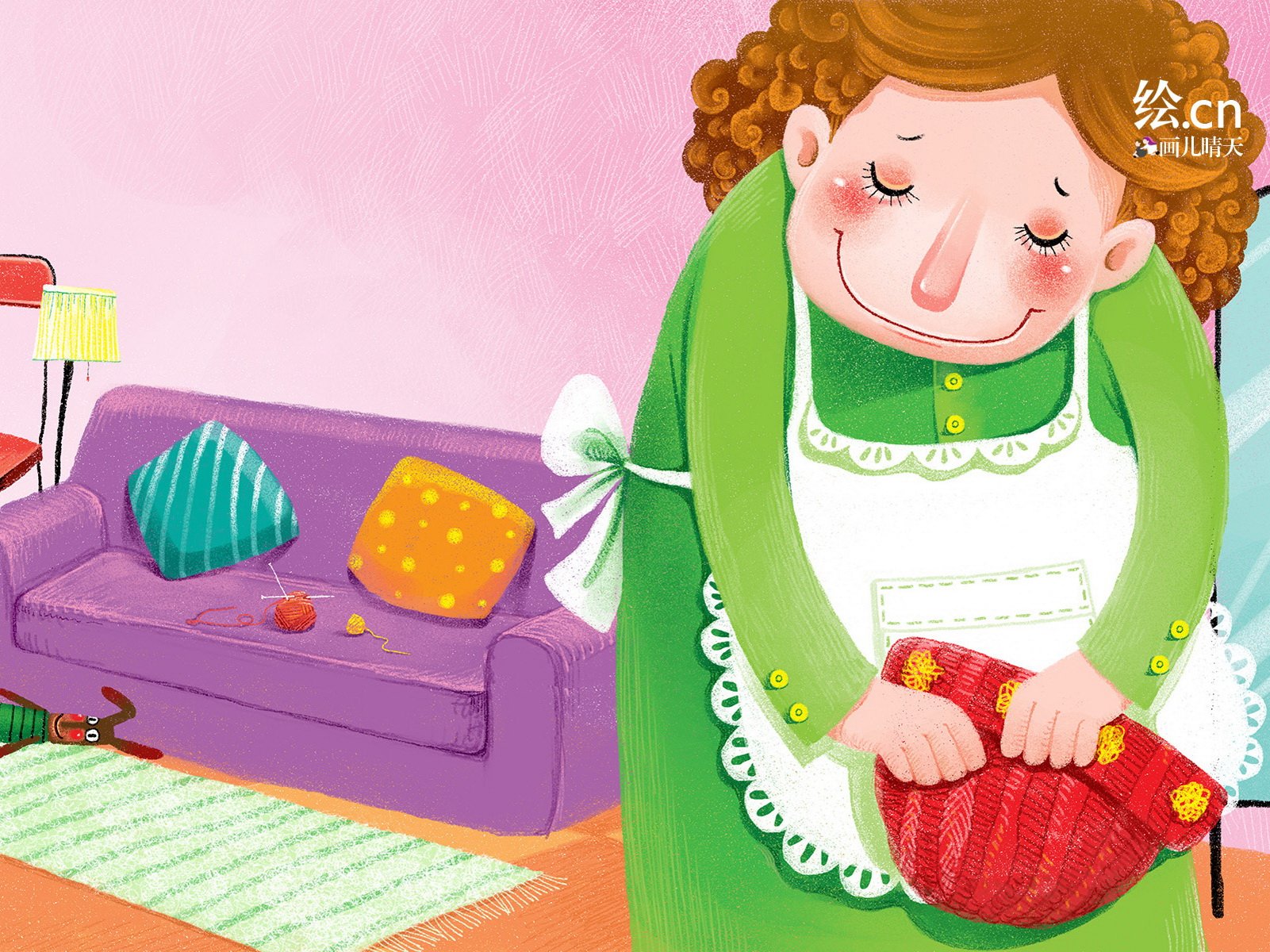 画儿晴天,童趣,手绘