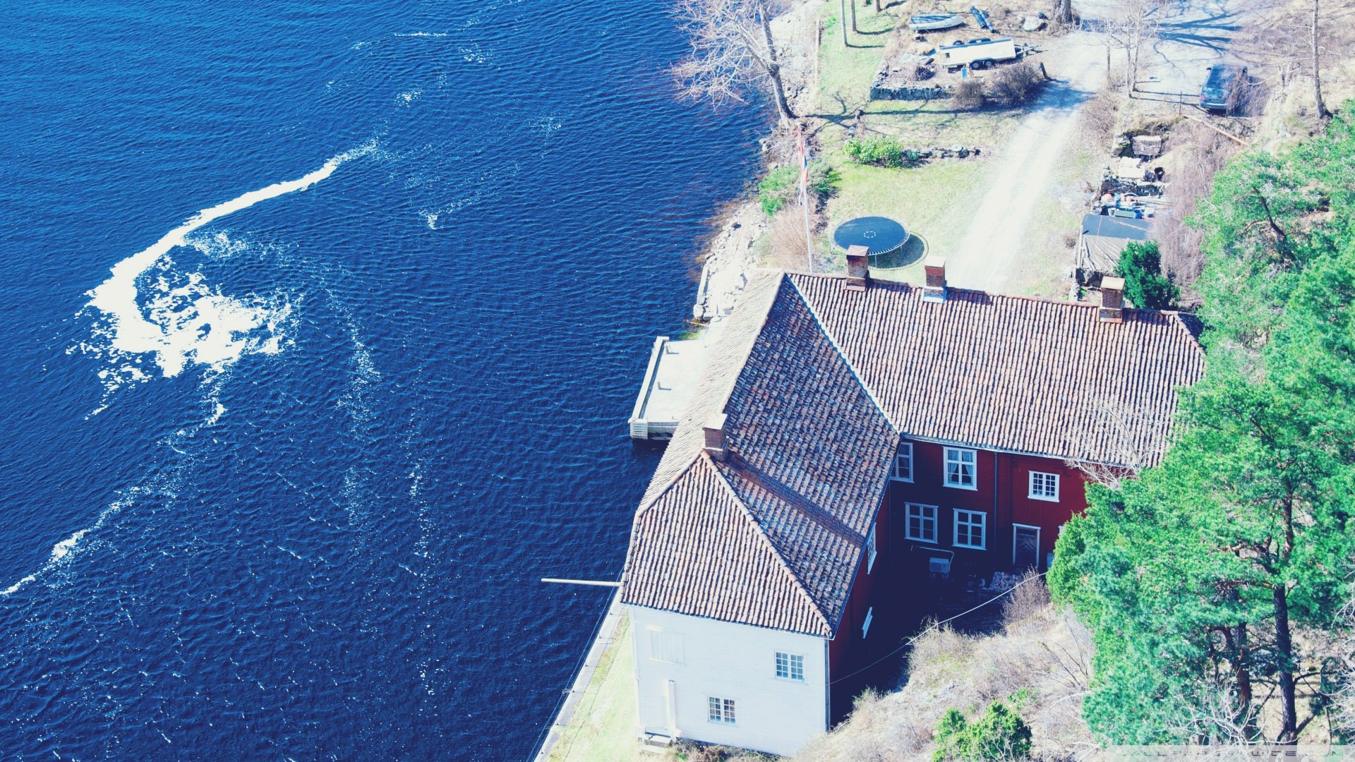 风景,自然风光,小镇,田园,房子,唯美,春意盎然,炎炎夏日