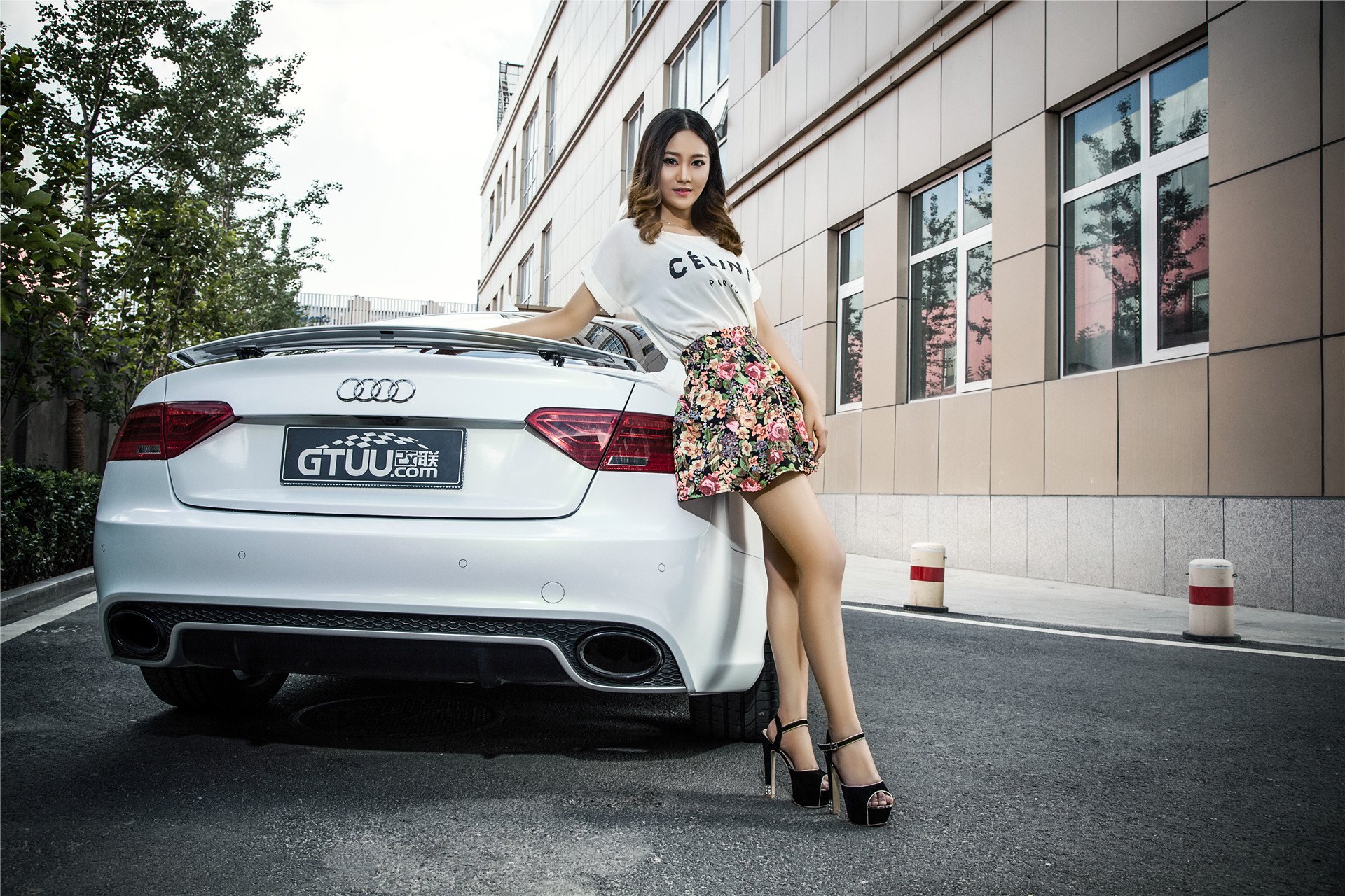 美女,模特,车模,奥迪RS5,温洁,改联网