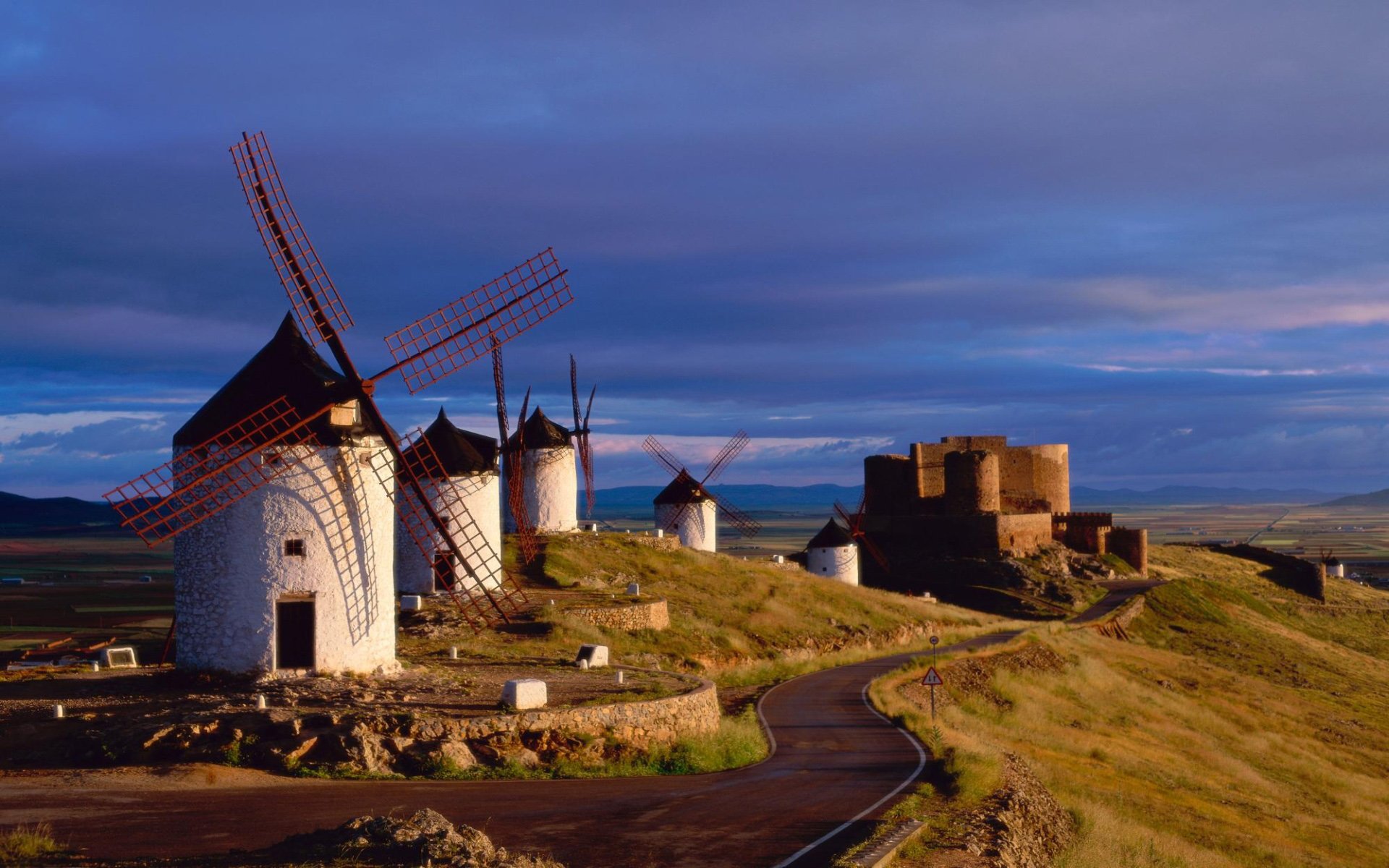 风景,自然风光,风车,唯美,意境,田园