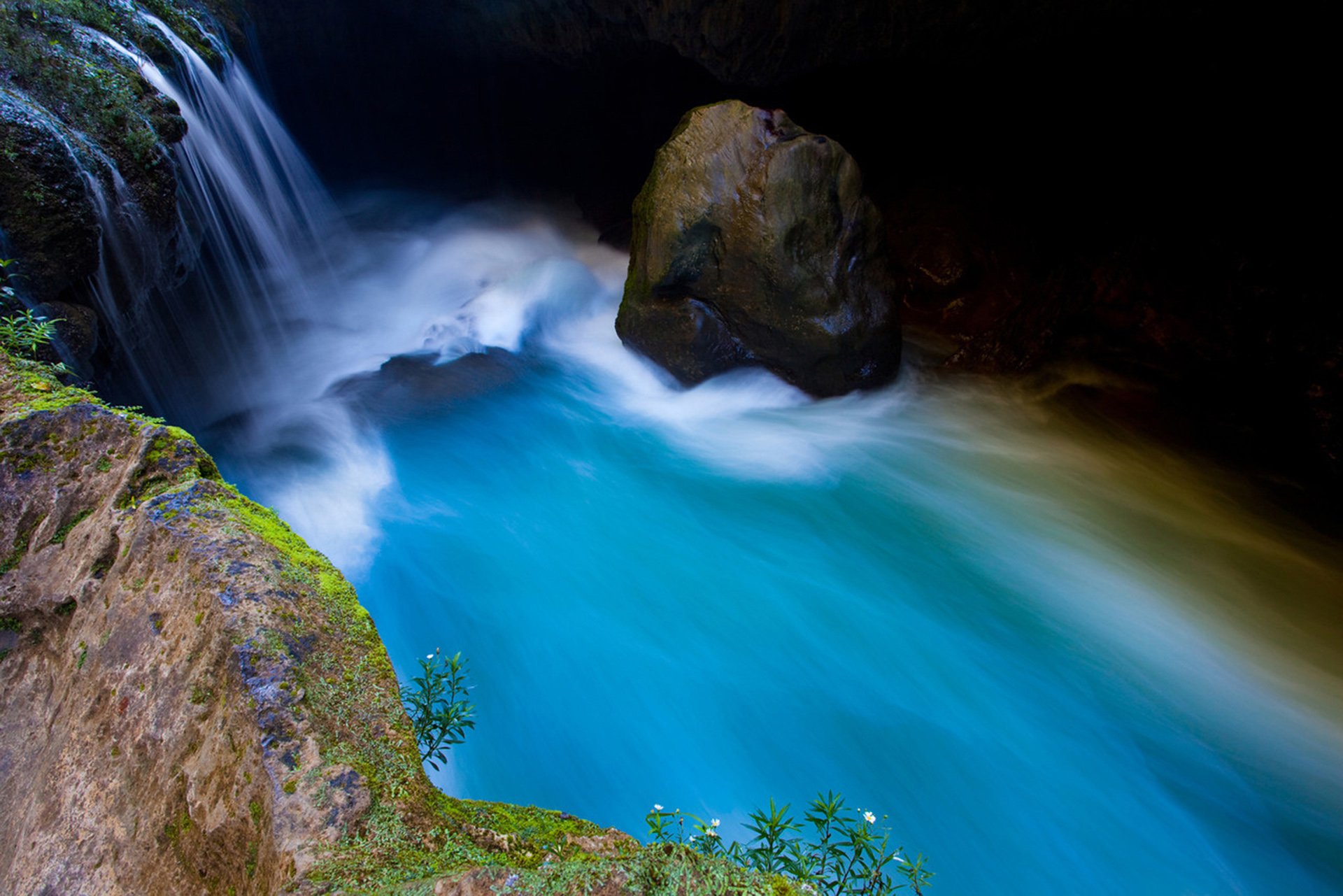 风景,自然风光,意境,炎炎夏日,瀑布