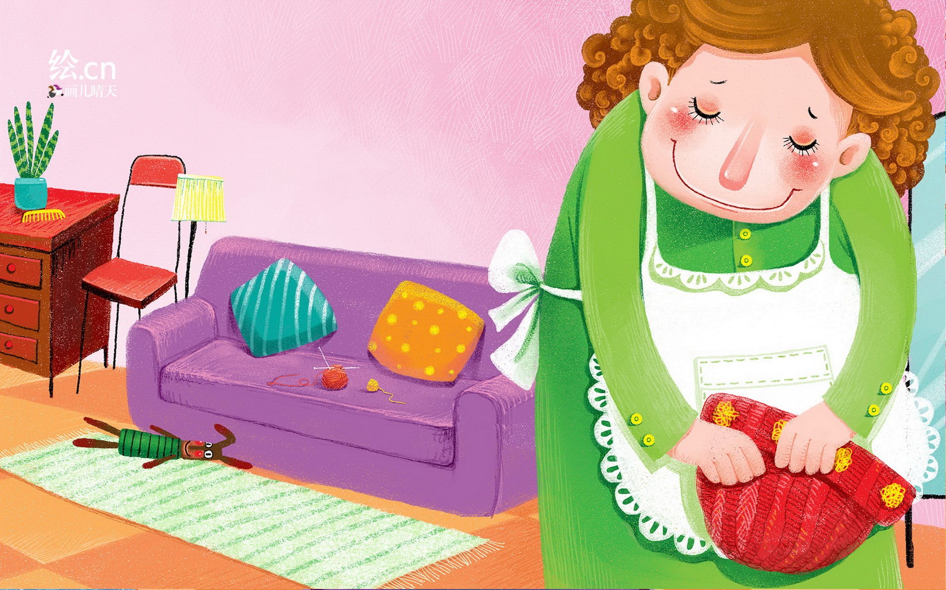 画儿晴天,童趣,手绘