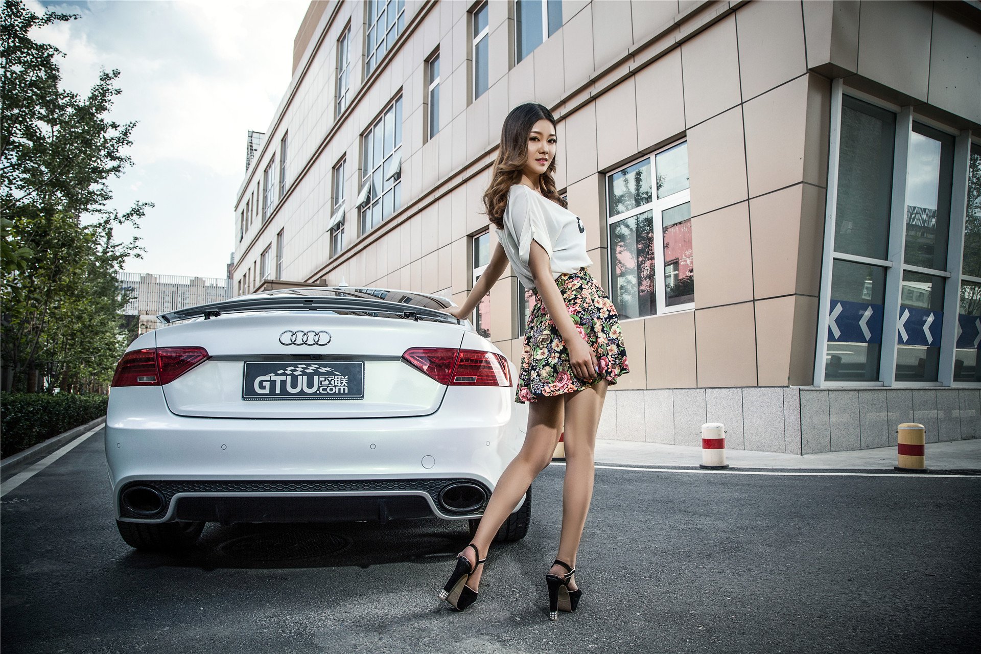 美女,模特,车模,奥迪RS5,温洁,改联网