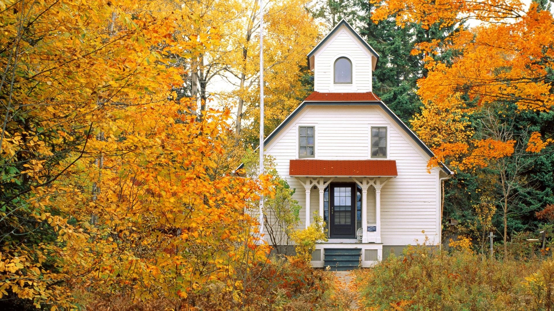 风景,自然风光,小镇,田园,房子,唯美,春意盎然,炎炎夏日