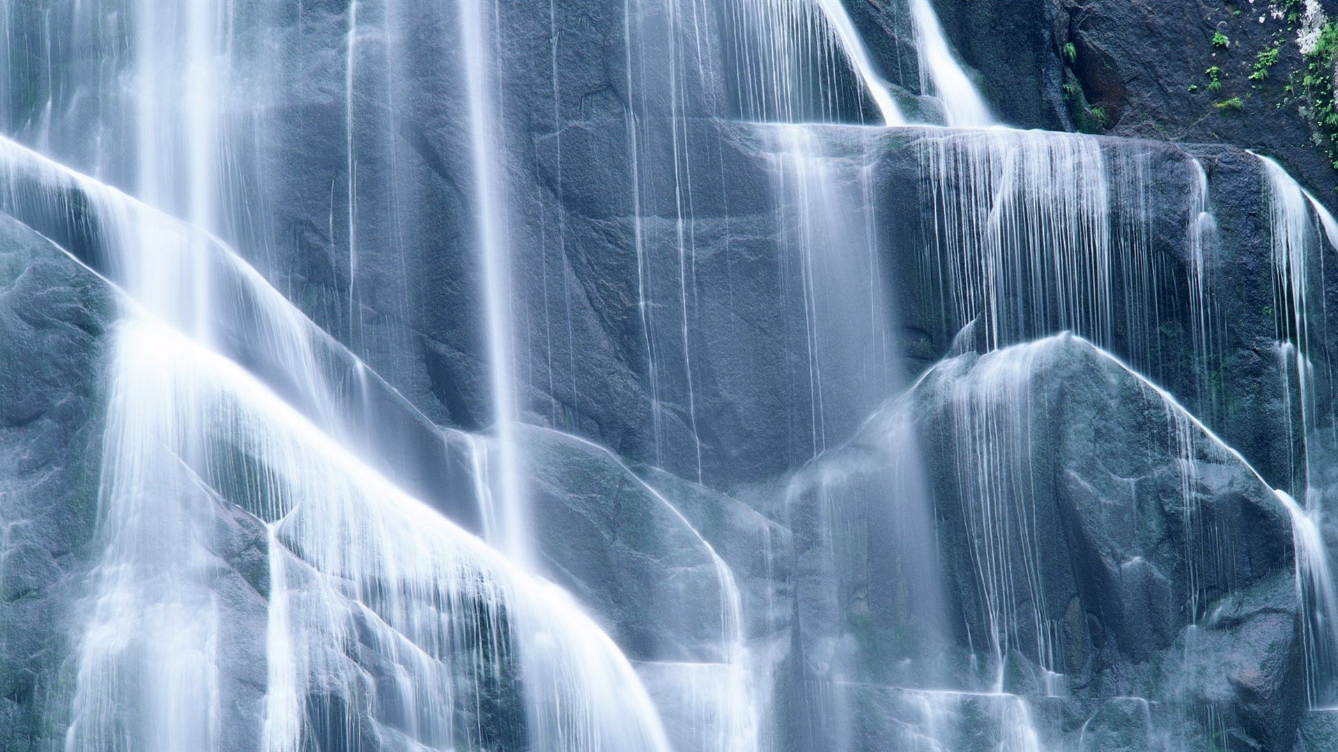 风景,自然风光,意境,炎炎夏日,瀑布