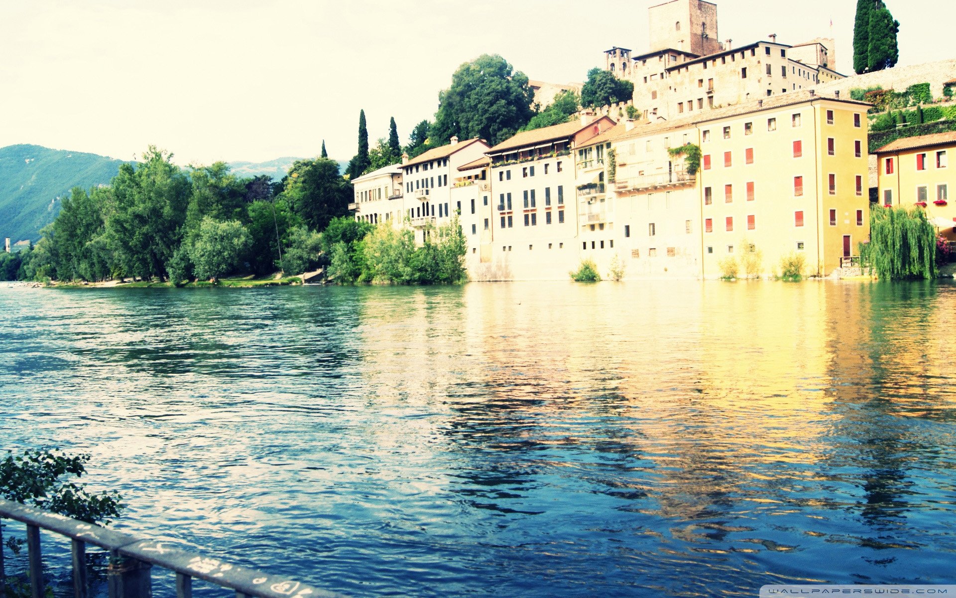 风景,自然风光,小镇,田园,房子,唯美,春意盎然,炎炎夏日