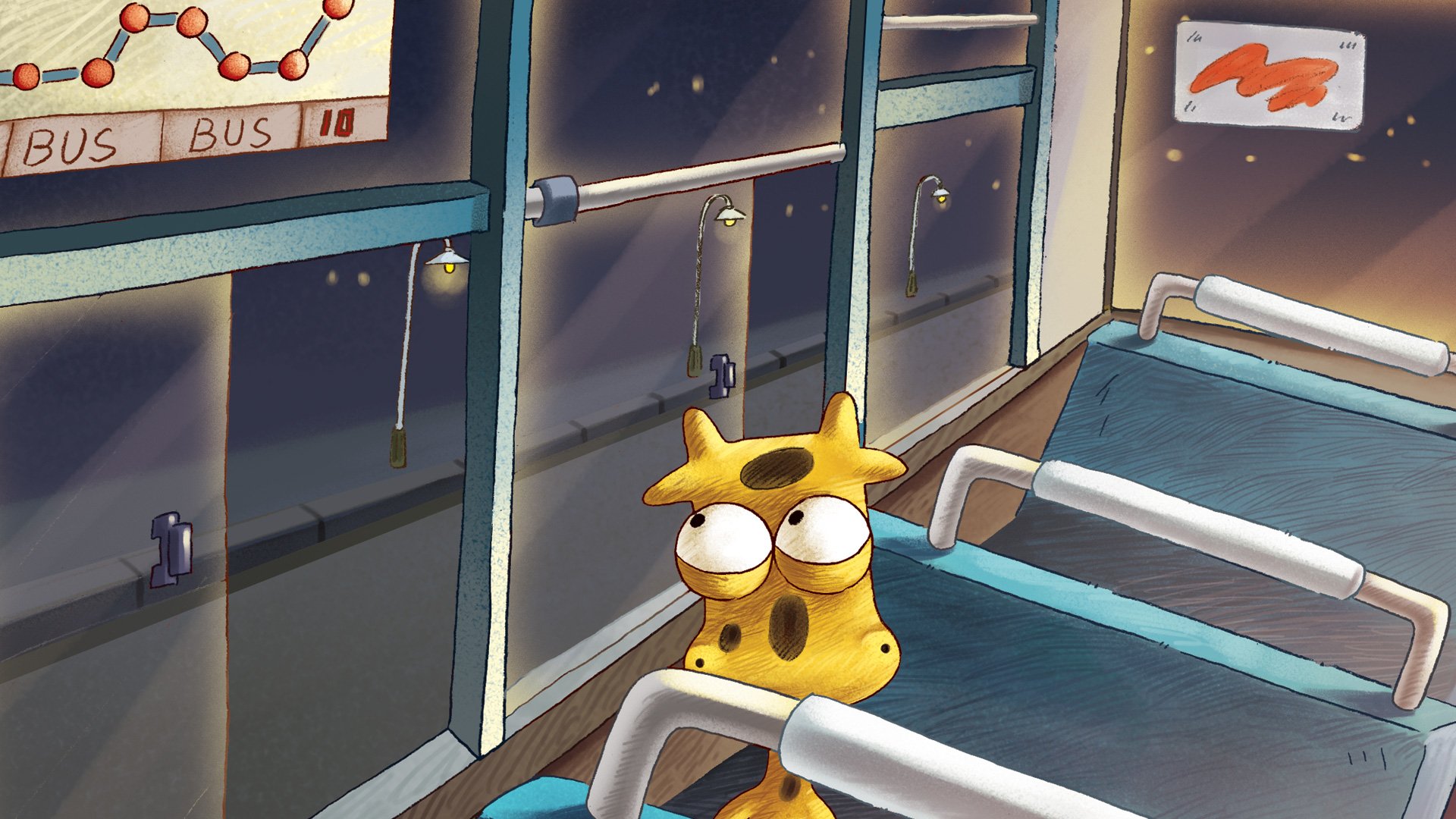 迷雾中的但丁,长颈鹿