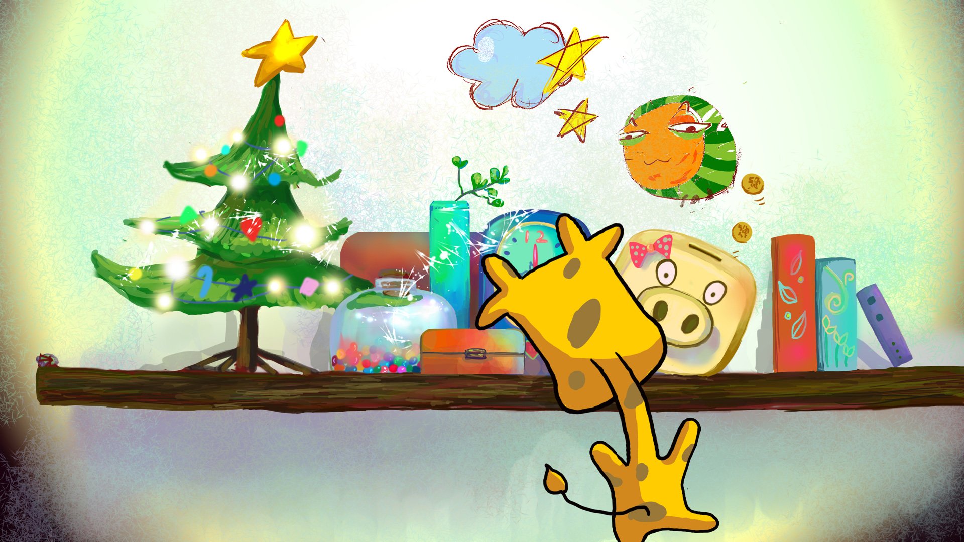 迷雾中的但丁,长颈鹿