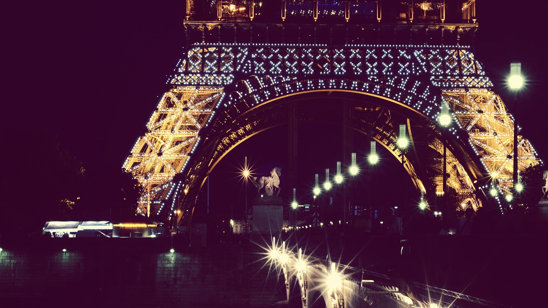 风景,夜晚,城市夜景,晚上,街道,灯火通明,灯火阑珊,建筑,埃菲尔铁塔