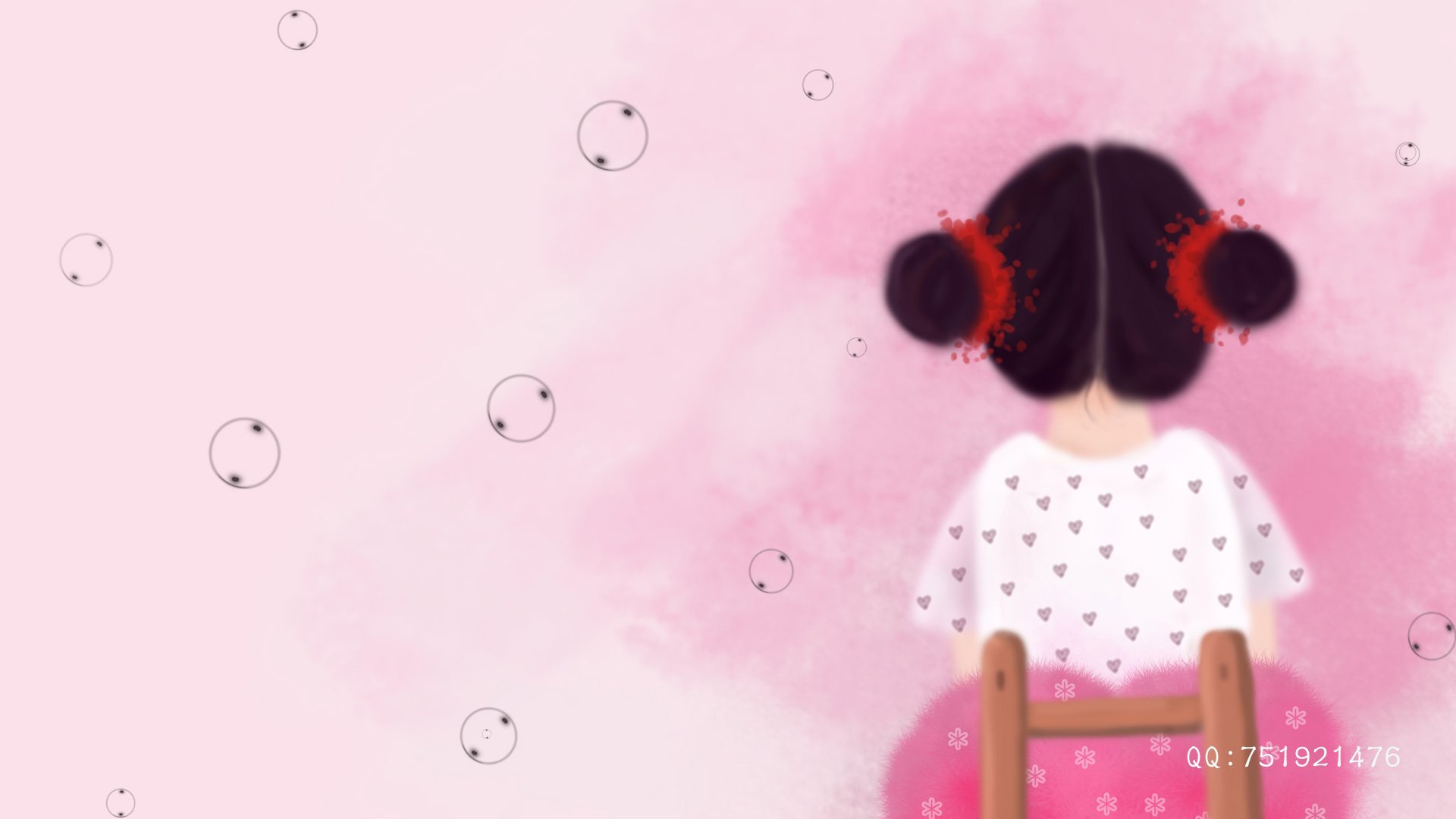 梦里飞插画,女孩,梦幻