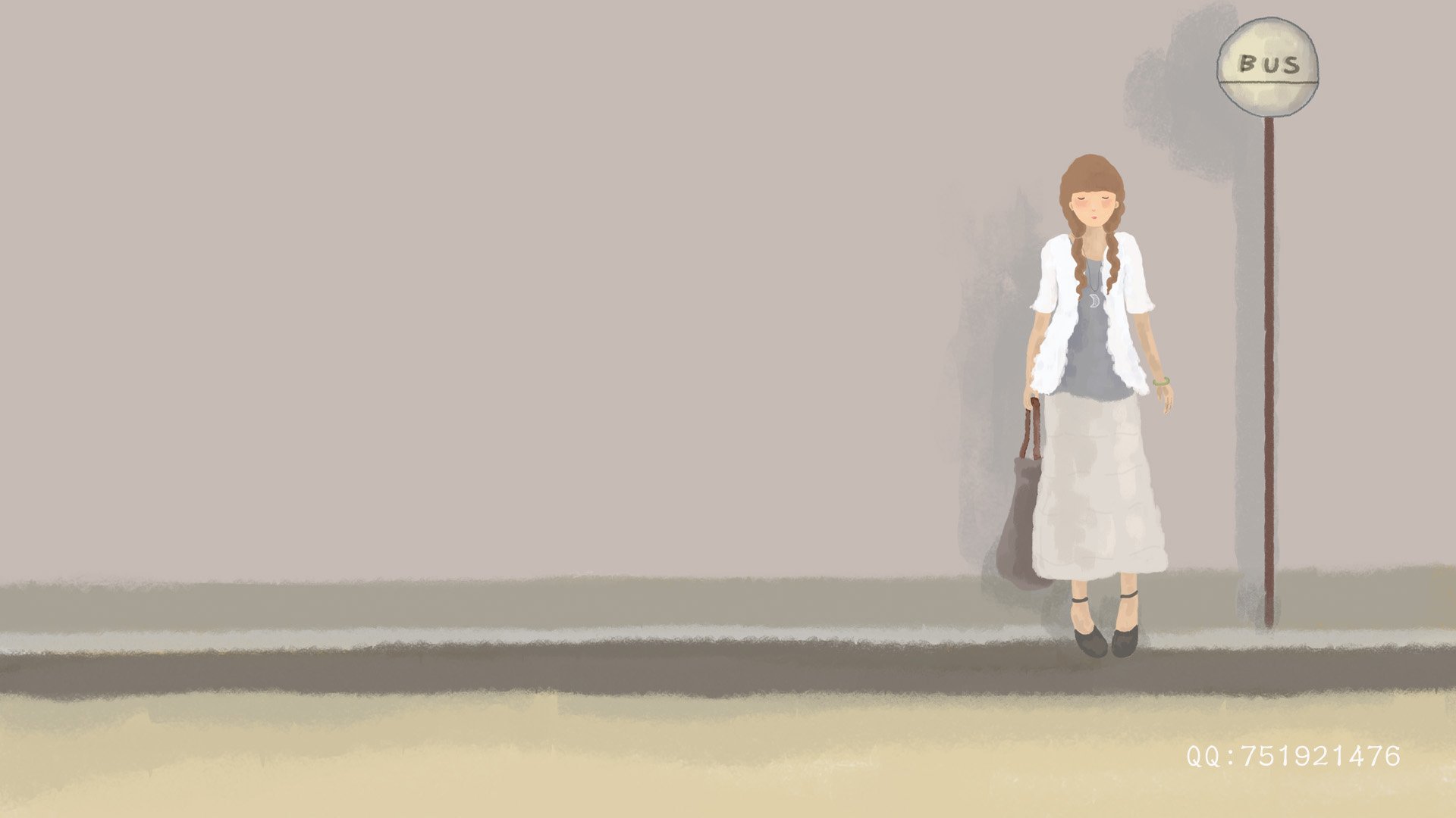 梦里飞插画,女孩,梦幻