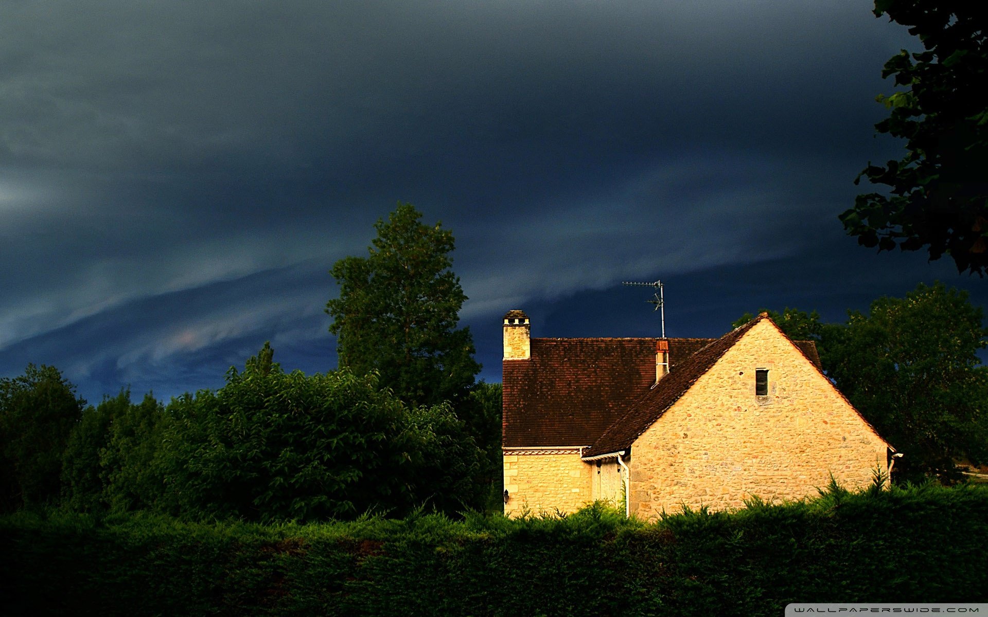 风景,自然风光,小镇,田园,房子,唯美,春意盎然,炎炎夏日