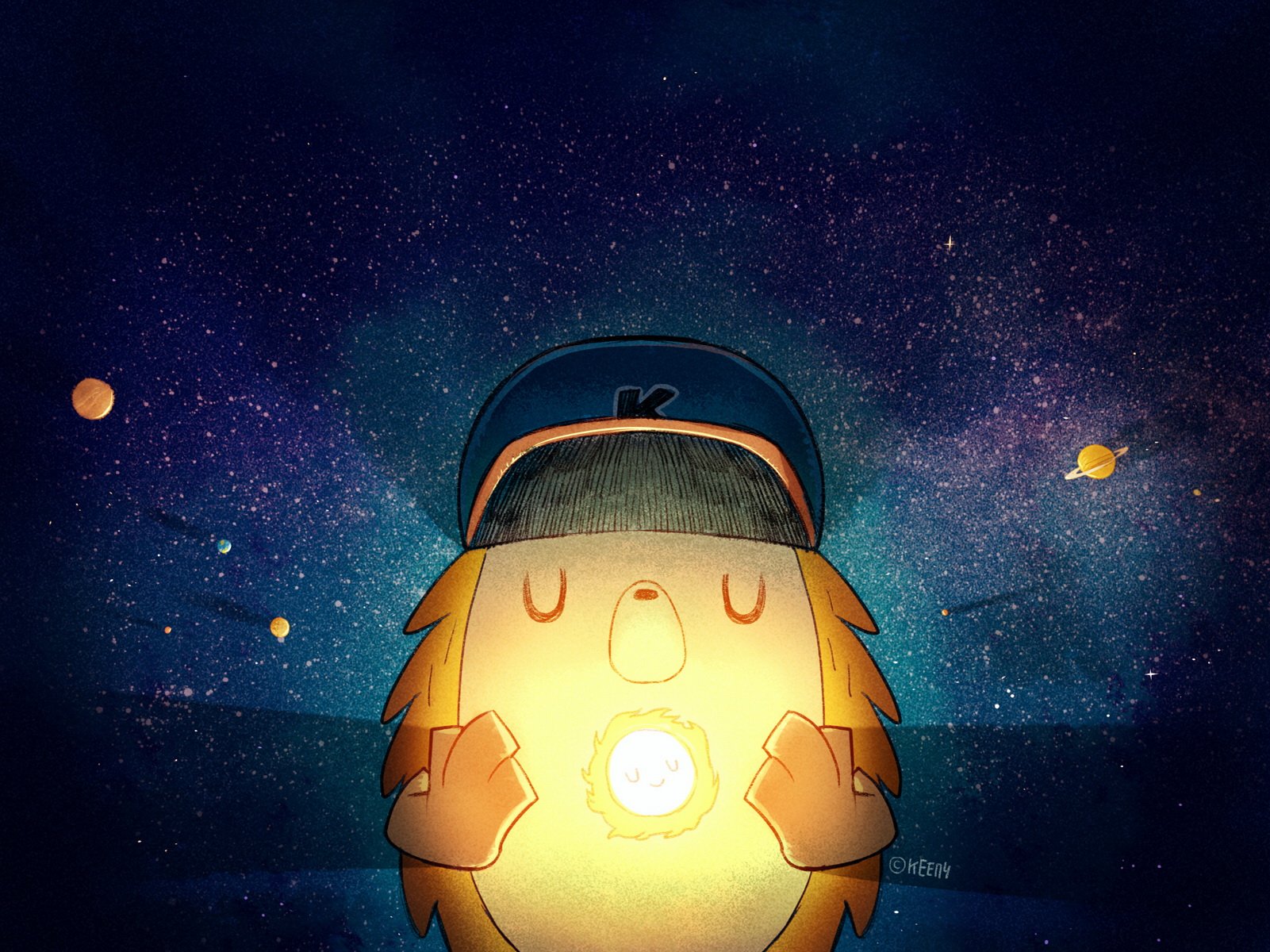 keeny,刺猬,正能量,祈祷,祈福