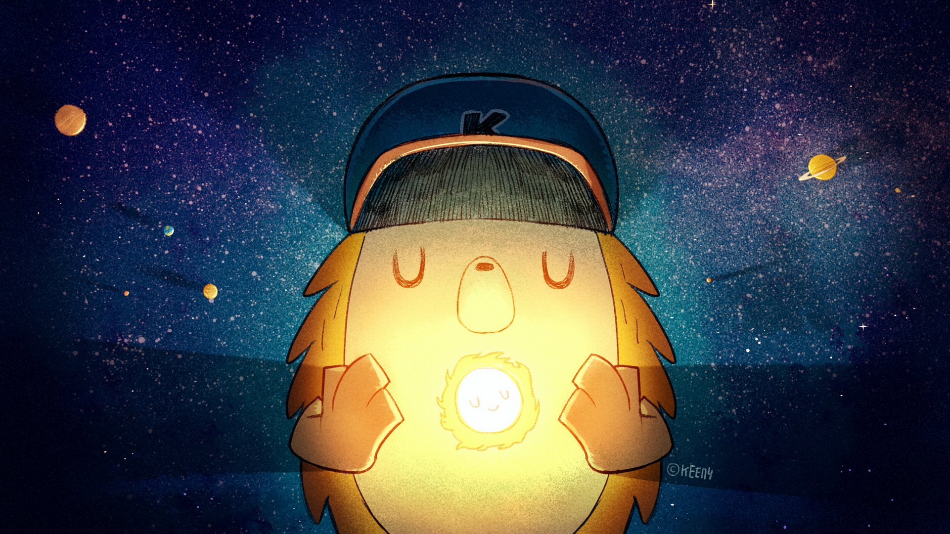 keeny,刺猬,正能量,祈祷,祈福