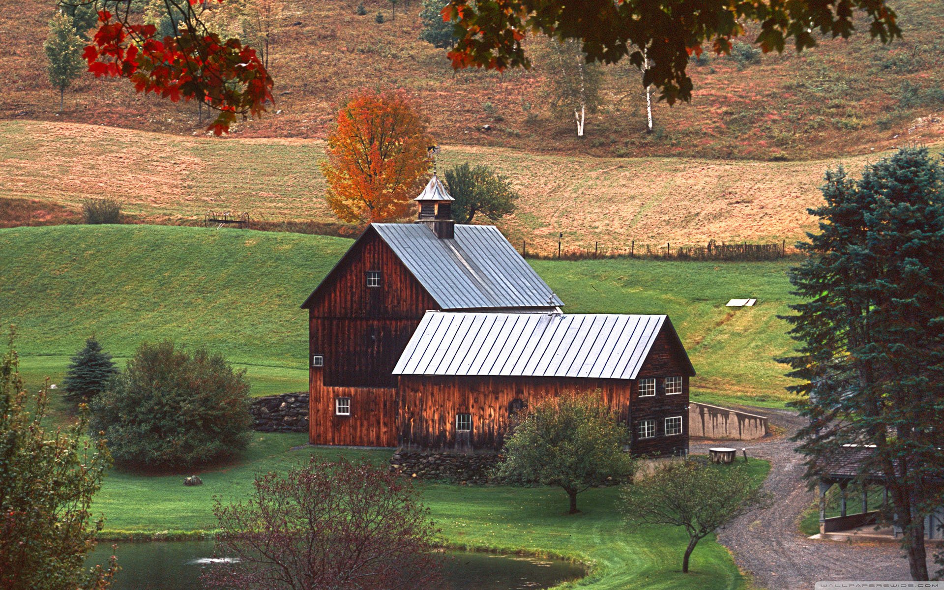 风景,自然风光,小镇,田园,房子,唯美,春意盎然,炎炎夏日