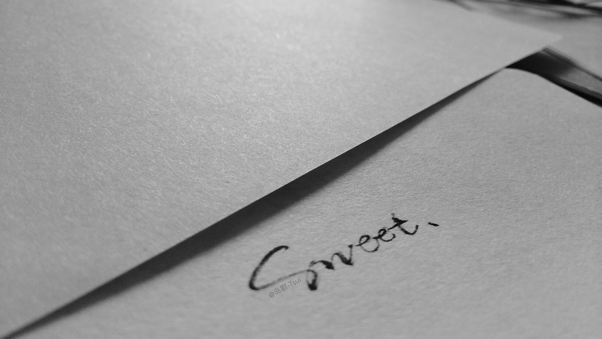 文字控,手写,岛歌,@岛歌-Tsui,文字