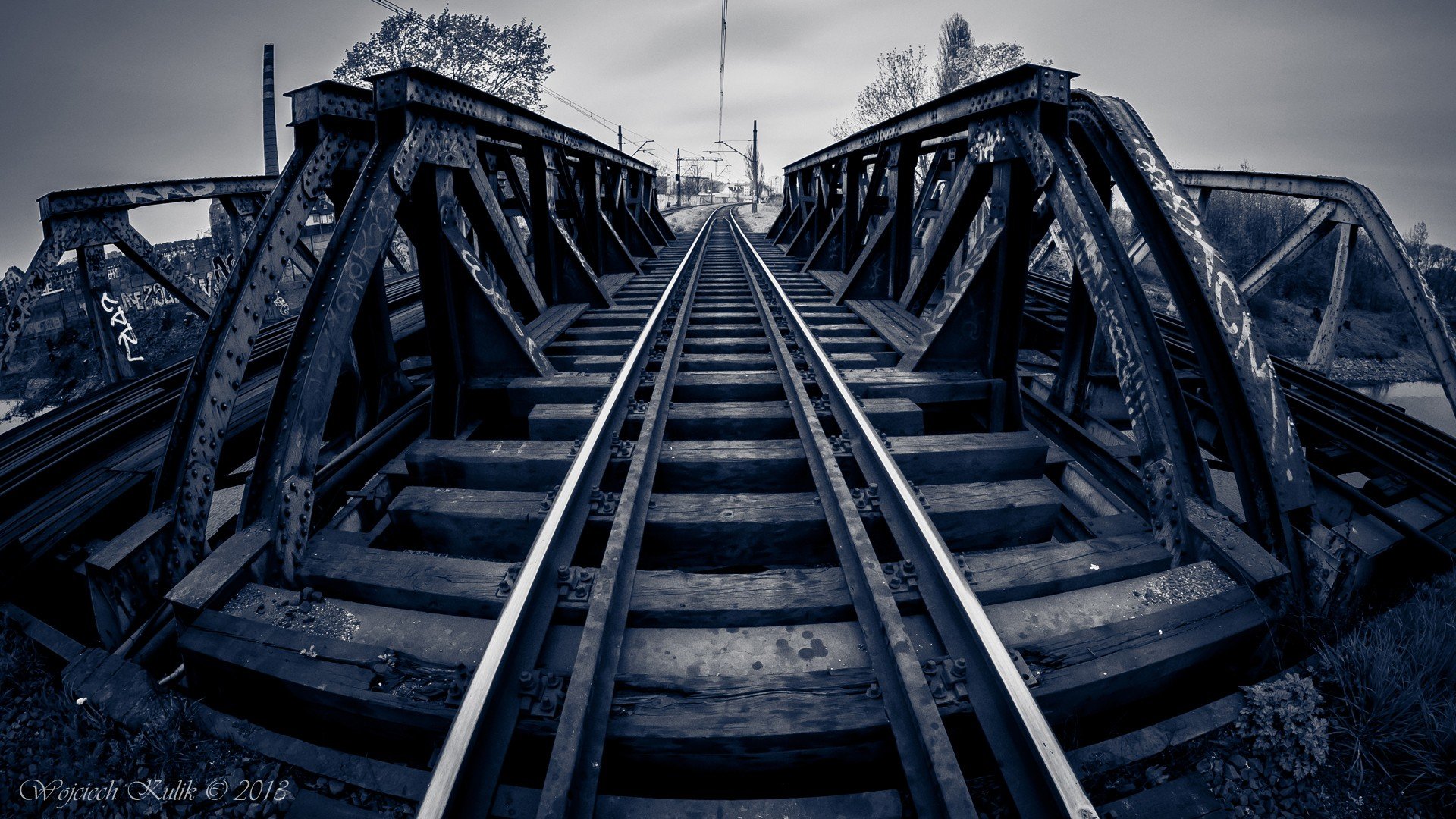 风景,铁路,远方