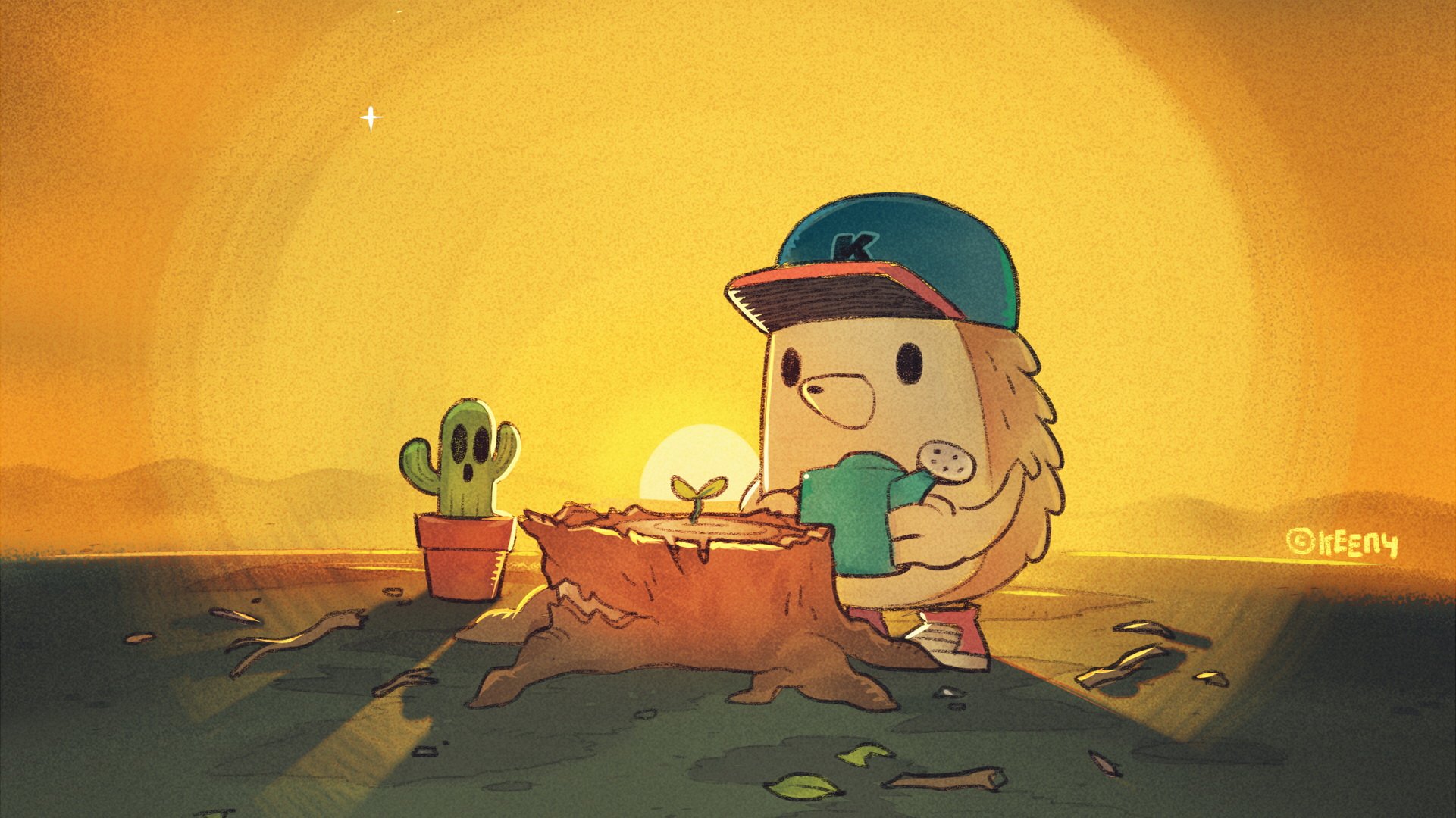 keeny,刺猬,正能量,祈祷,祈福