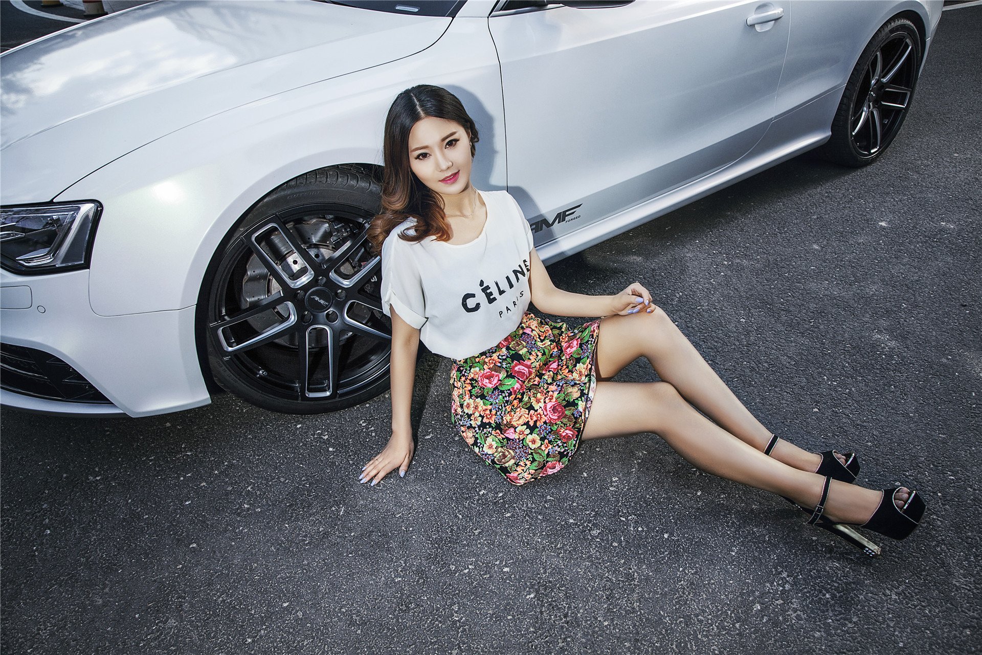 美女,模特,车模,奥迪RS5,温洁,改联网