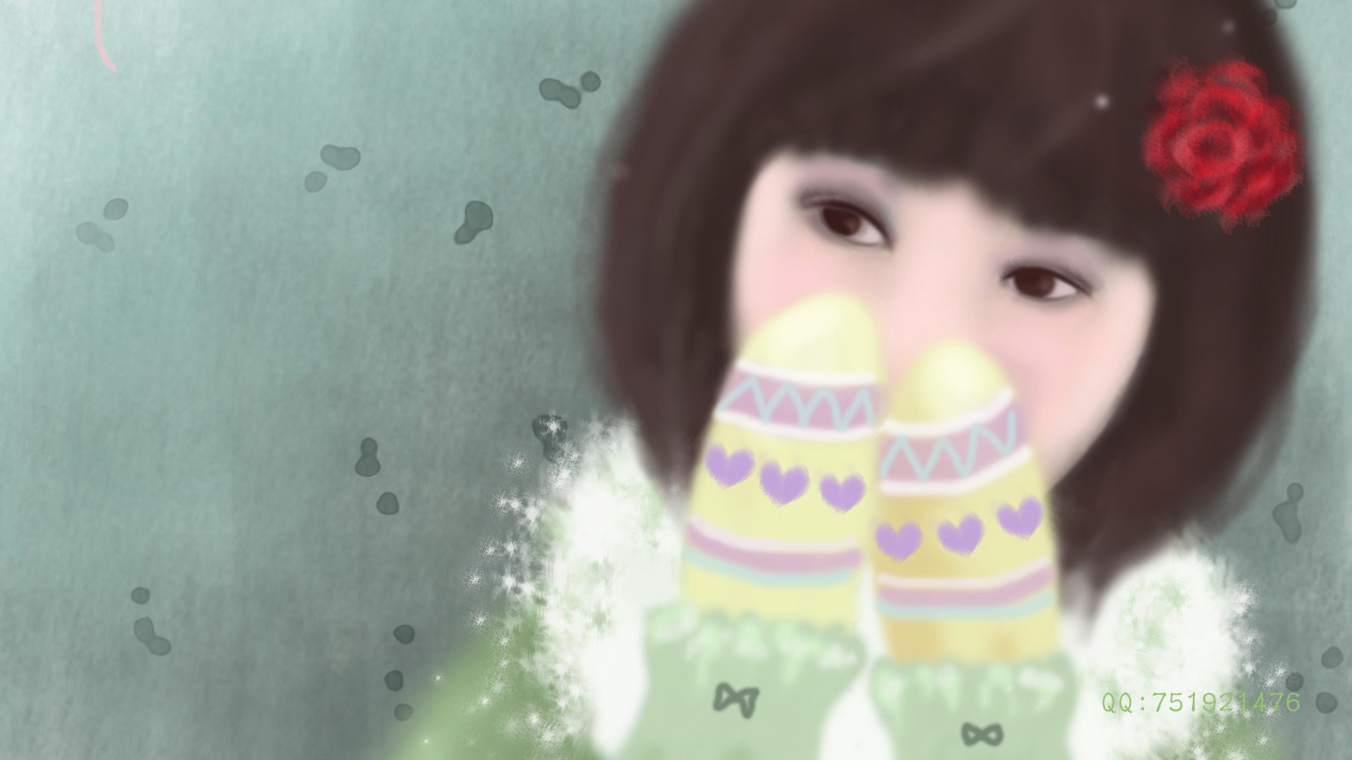 梦里飞插画,女孩,梦幻