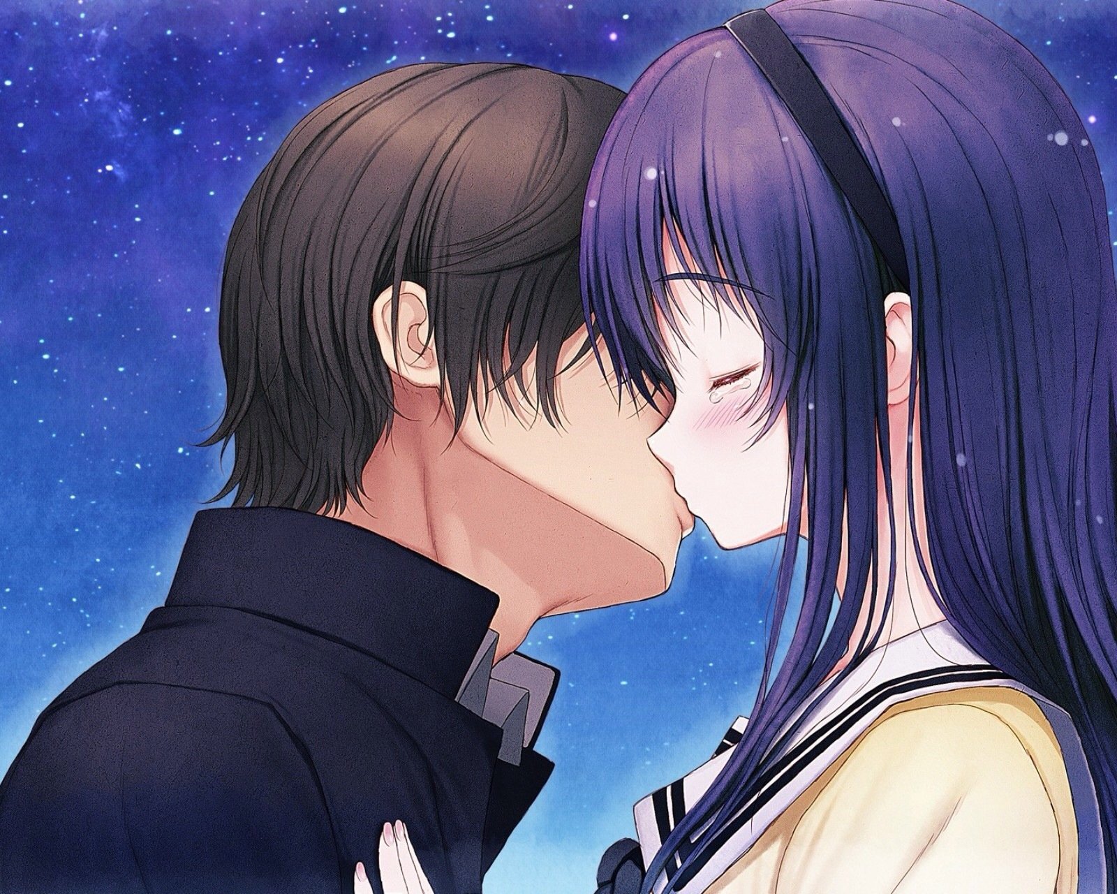 动漫,卡通,情侣,kiss,二次元