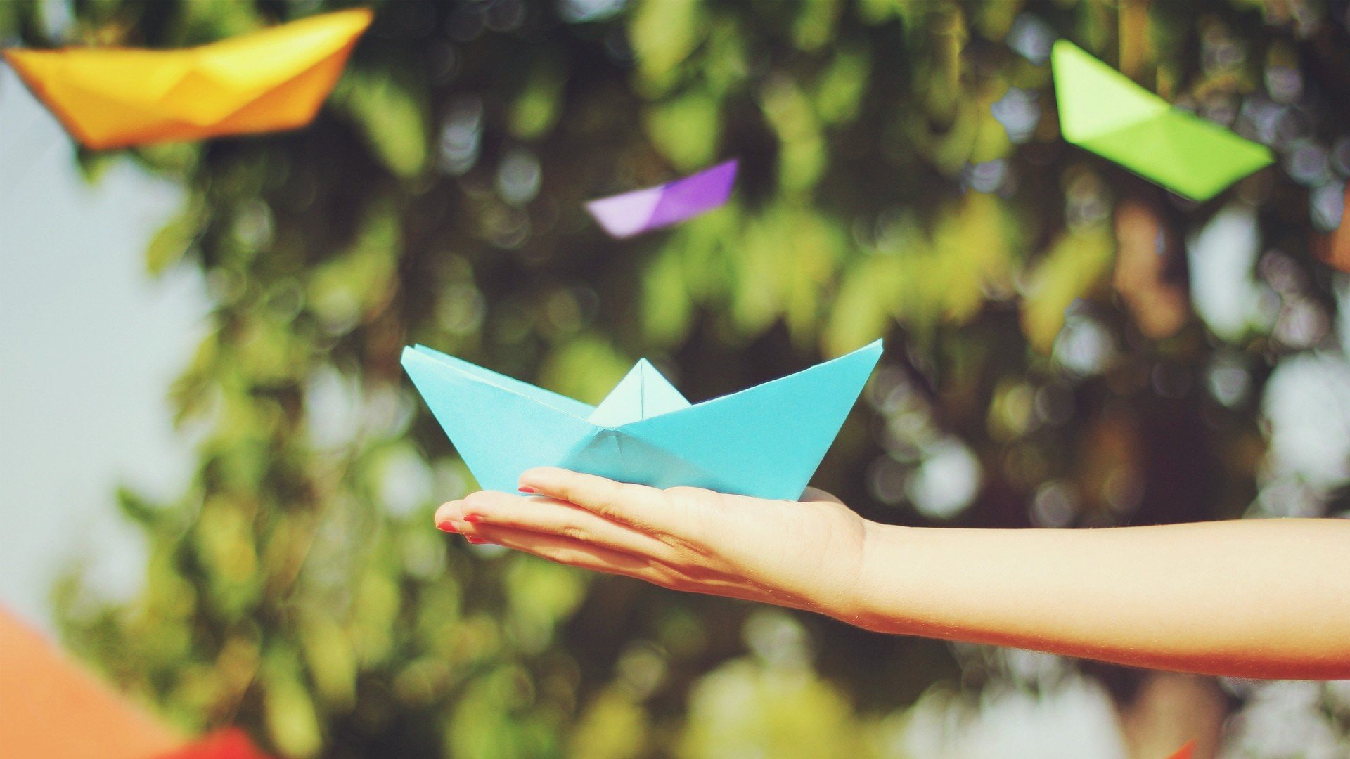 小清新,唯美,折纸,愿望,心愿,纸船,小船