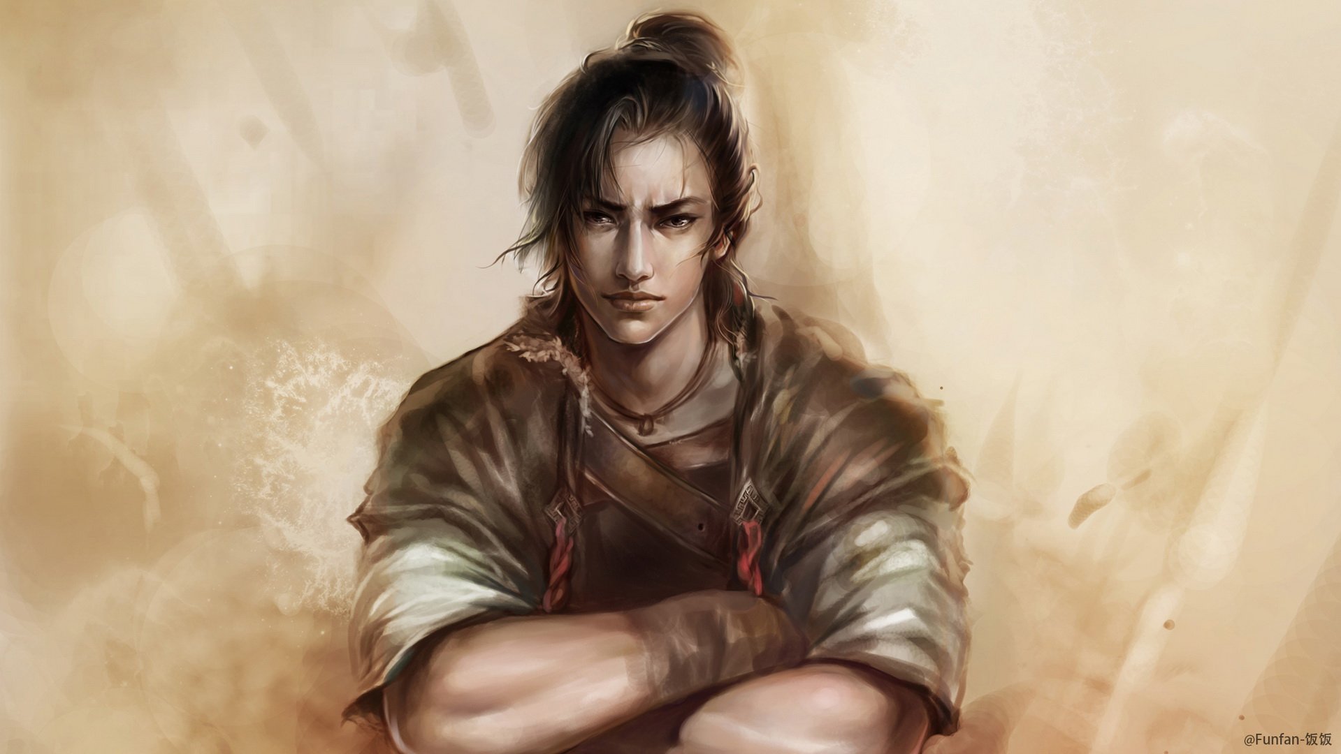 炫酷,另类,个性,简约,手绘,女孩,funfan